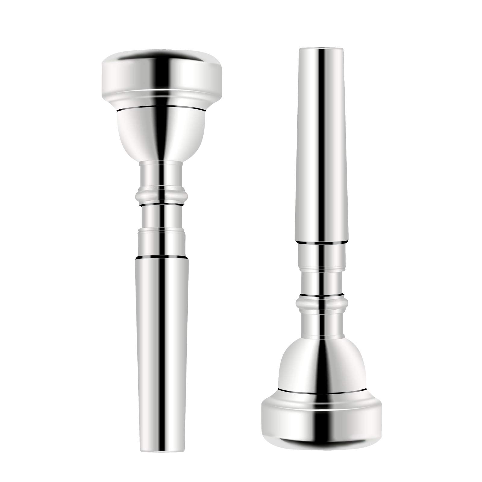 Eastrock 7C Trumpet Mouthpiece Silver Plated Bb Trompeta Mouthpiece Trumpet Instrument Accessories Vacuum Packed