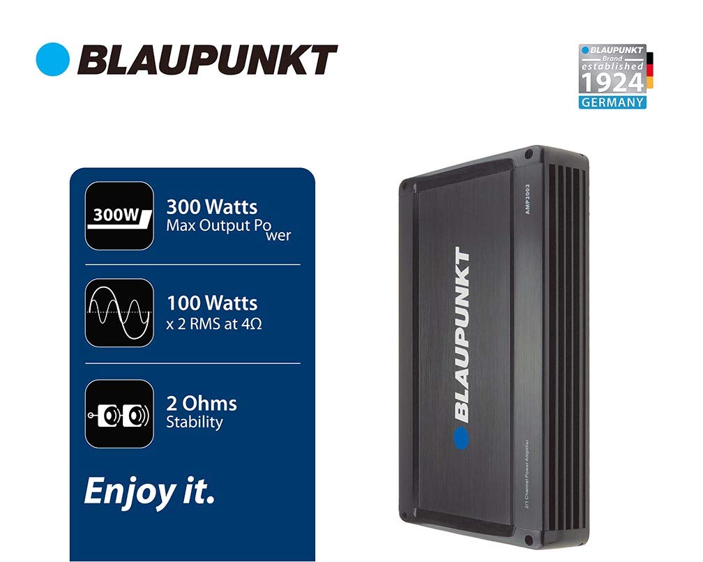 Blaupunkt Amp2002 2000Watts 2 Channel, Full Range Amplifier Car Suv And More