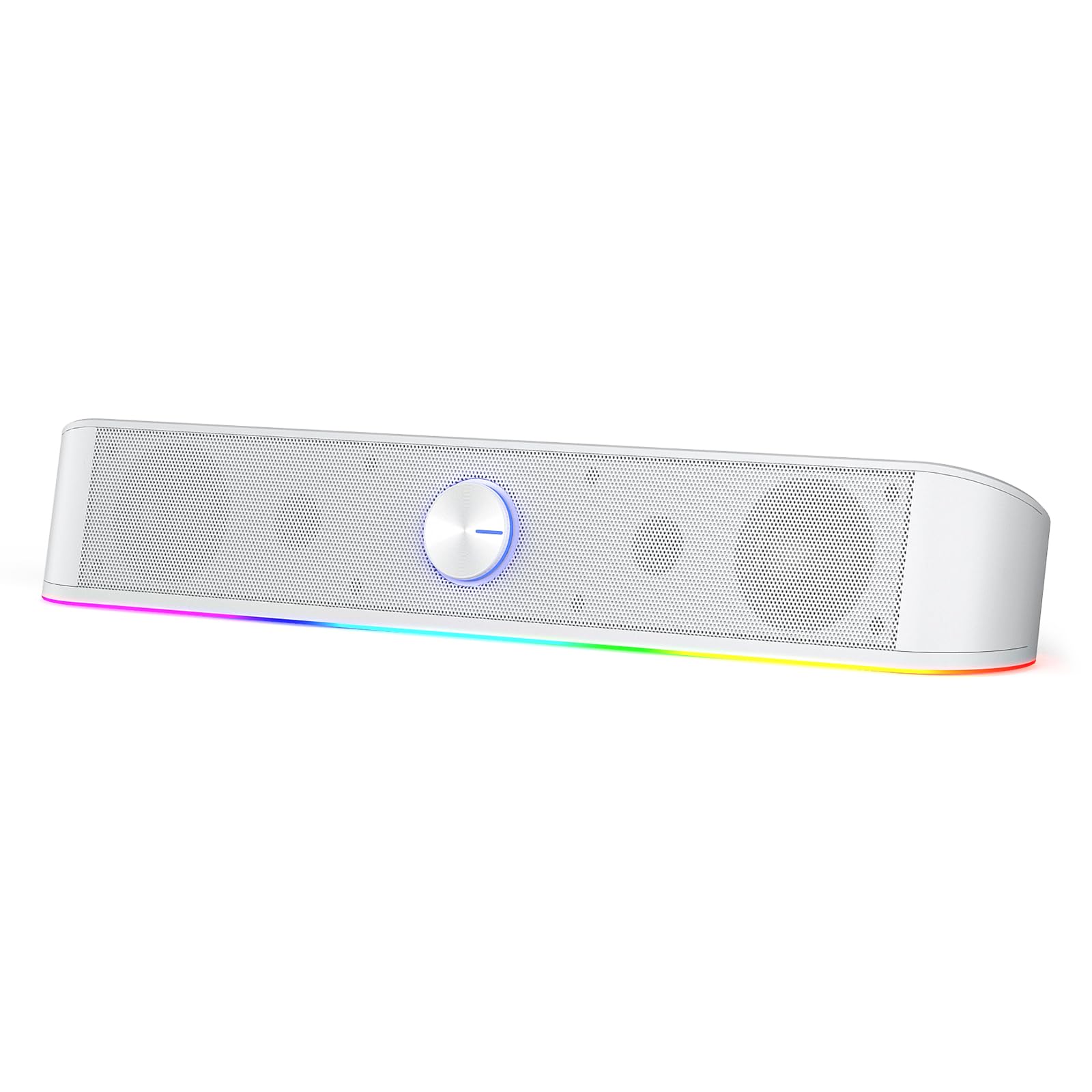 Redragon GS560 RGB Desktop Soundbar, 2.0 Channel Computer Speaker with Dynamic Lighting Bar Audio-Light Sync/Display, Touch-Cont