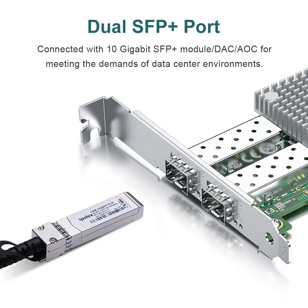 10Gb Dual Sfp+ Nic Pci E Network Card With Broadcom Bcm57810S Chip, Pci E X 8, Pci Express Lan Adapter Card Support Windows Serv