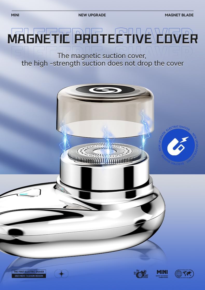 Nita Mini Electric Shaver, Ipx7 Waterproof, Wet&Dry Shave, Travel Shaver   Fast Charging & 60 Days Battery Life