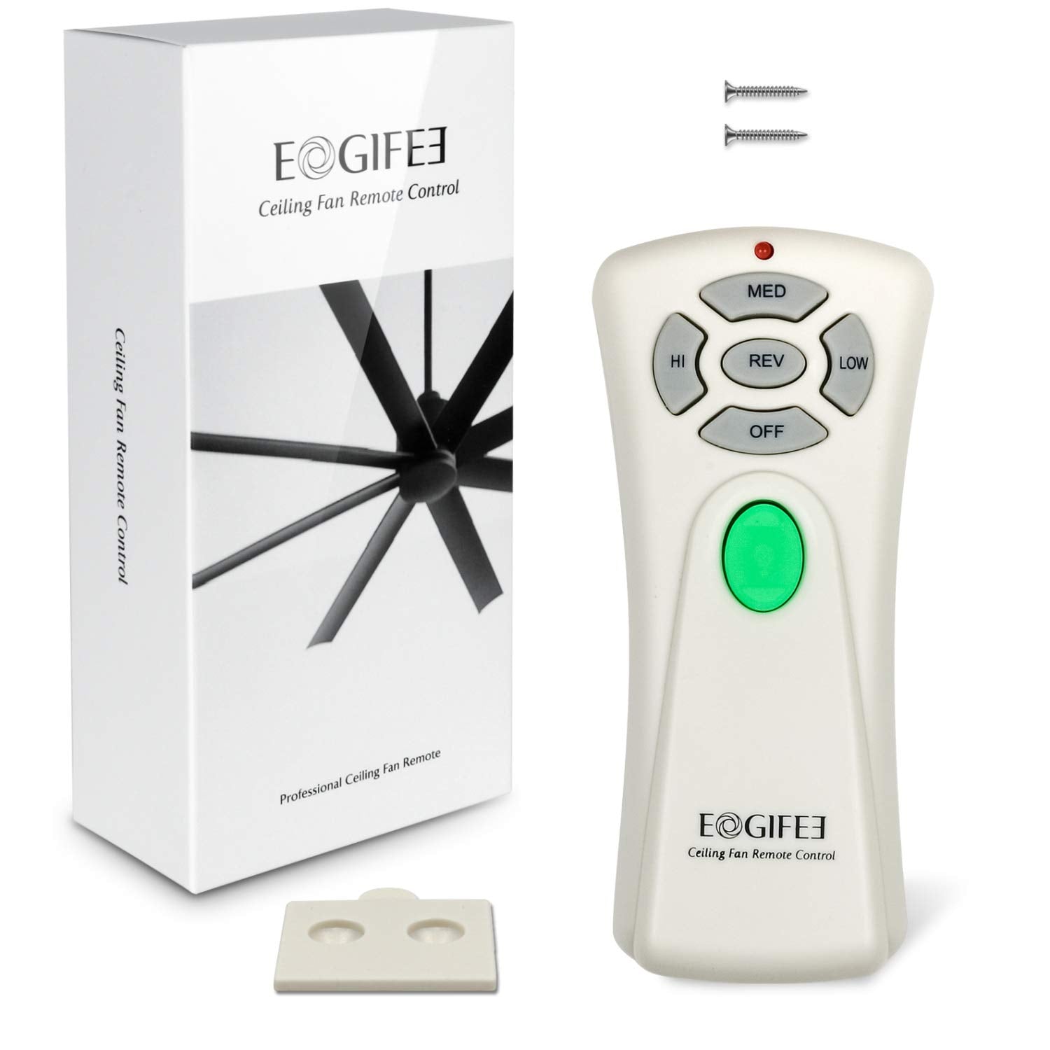 Eogifee Ceiling Fan Remote Control With Reverse, Light Dimmer, 3 Speed Adjustable Control Of Replacement Of Hampton Bay Chq7080T