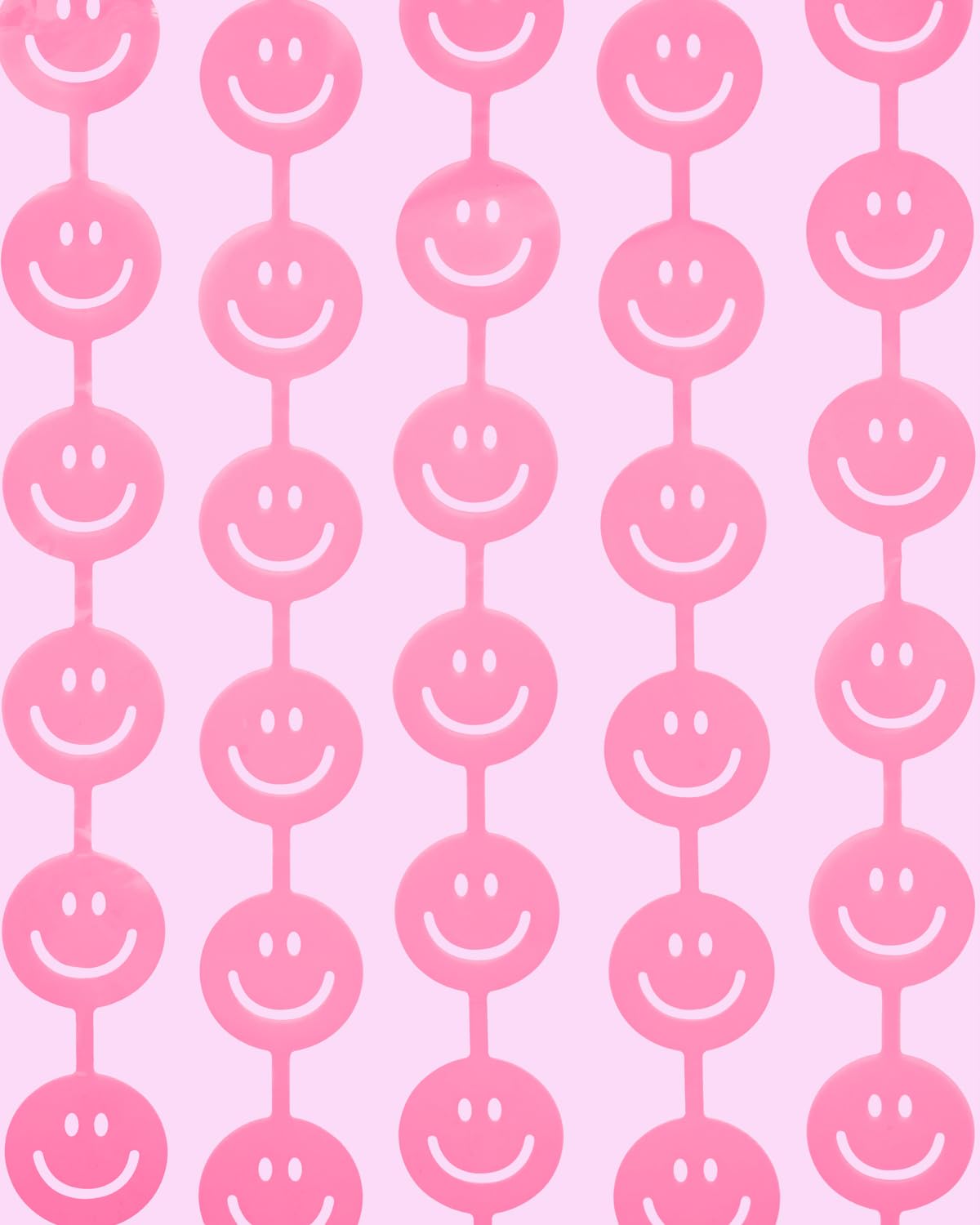 Xo, Fetti Smiley Face Pink Foil Curtain Party Decorations   Set Of 2 | Happy Pastel Birthday Party Decorations, Cute Bachelorett