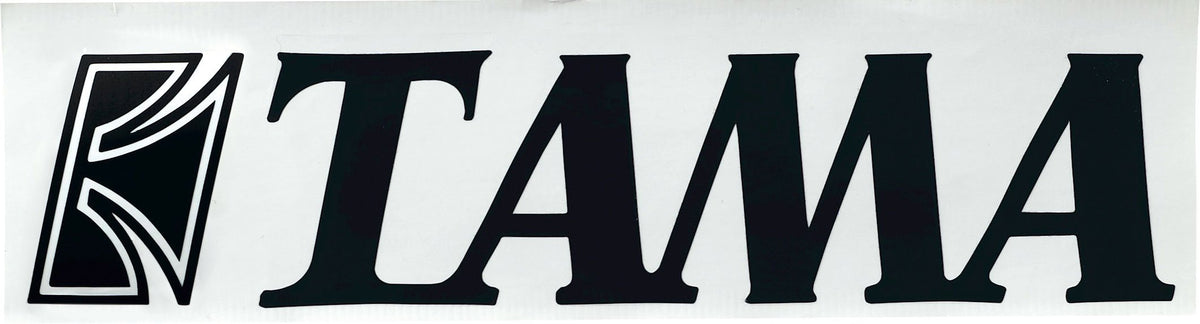 Tama Logo Sticker Black 2'' X 9'' (Tls100Bk)