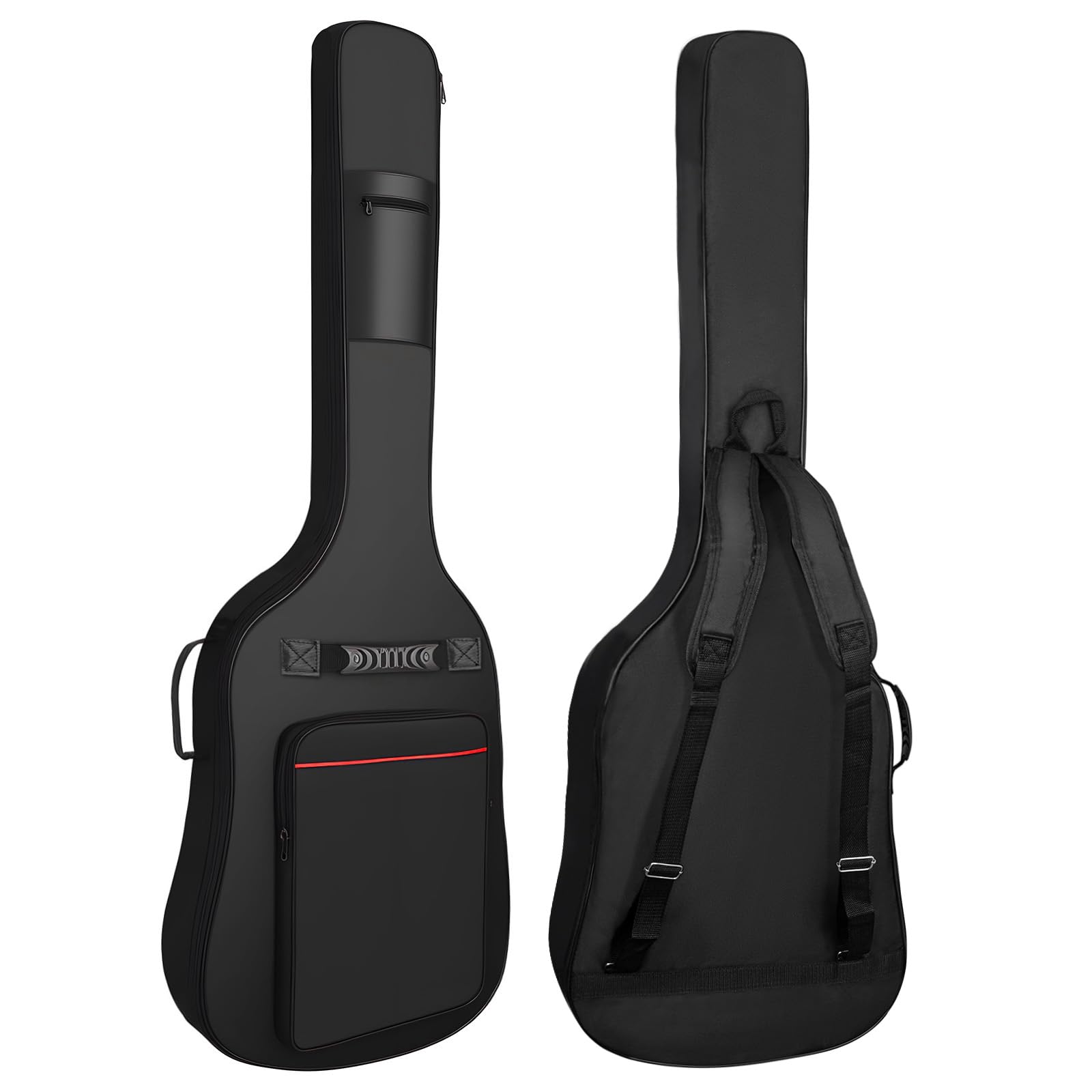 Muscab Bass Guitar Case 7mm Padding Bass Guitar Bag Waterproof Electric Bass Bag, Electric Bass Gig Bag Bass Case Backpack with 