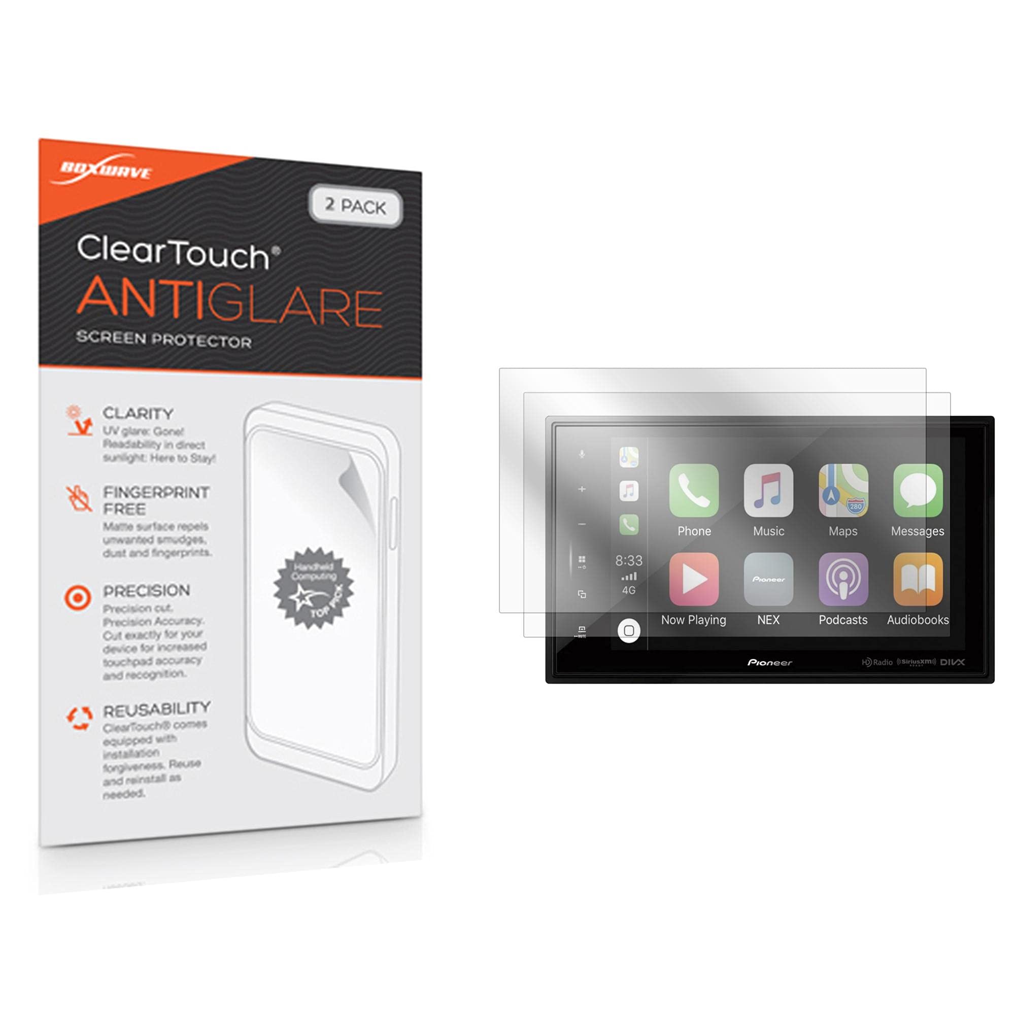 Boxwave Screen Protector Compatible With Pioneer Dmh 2660Nex   Cleartouch Anti Glare (2 Pack), Anti Fingerprint Matte Film Skin