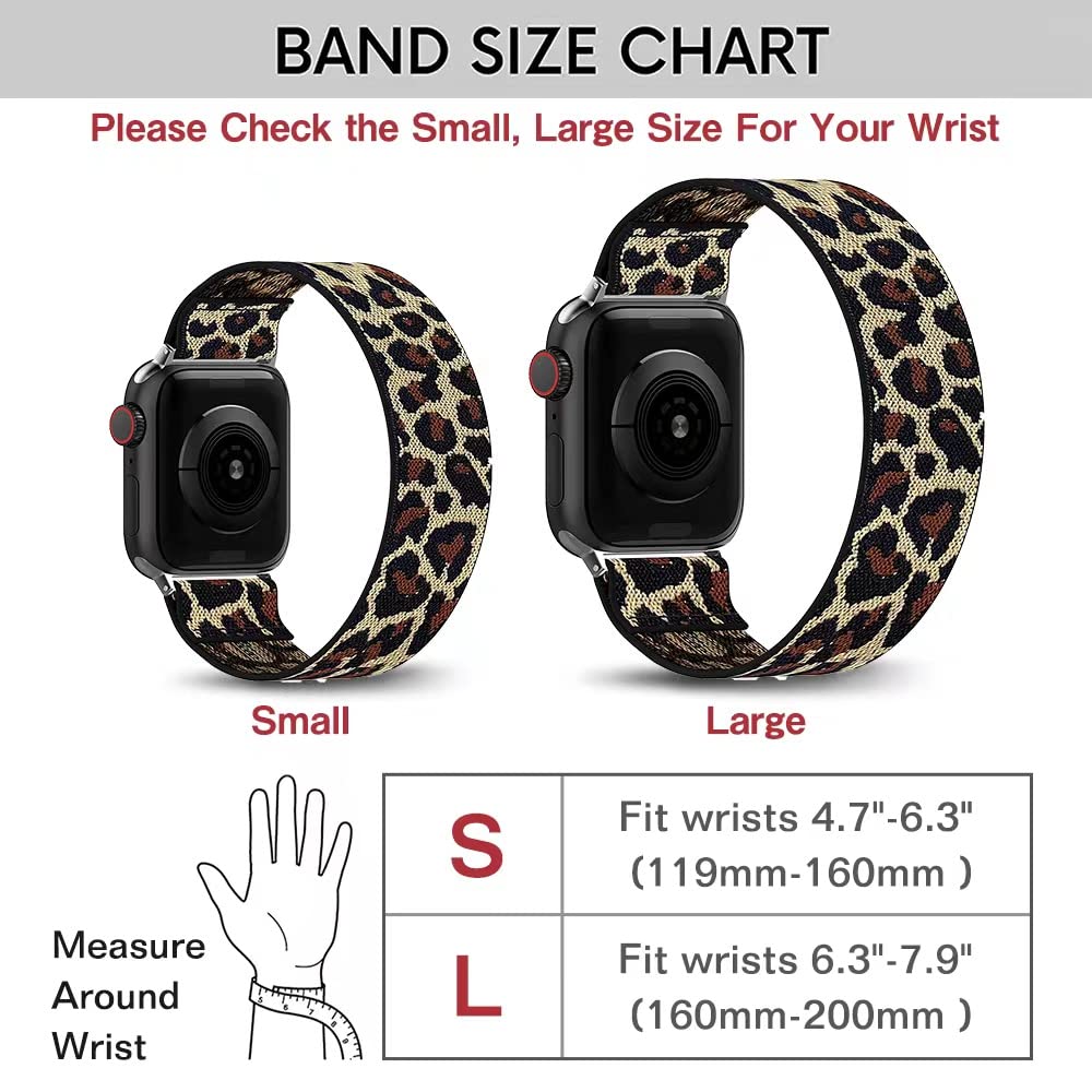 Bmbear Stretchy Solo Loop Bands Compatible With Apple Watch 38Mm 40Mm 41Mm Braided Elastic Weave Nylon Wristbands Women Men Stra