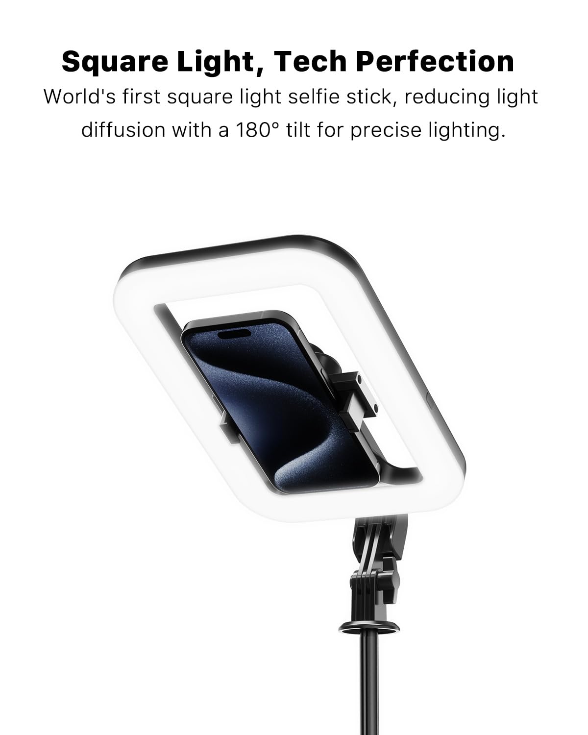 M Mybat Pro Selfie Ring Light With 72 Tripod Stand - Extendable Selfie Stick With Light For Phone, Live Streaming, Makeup, Trave