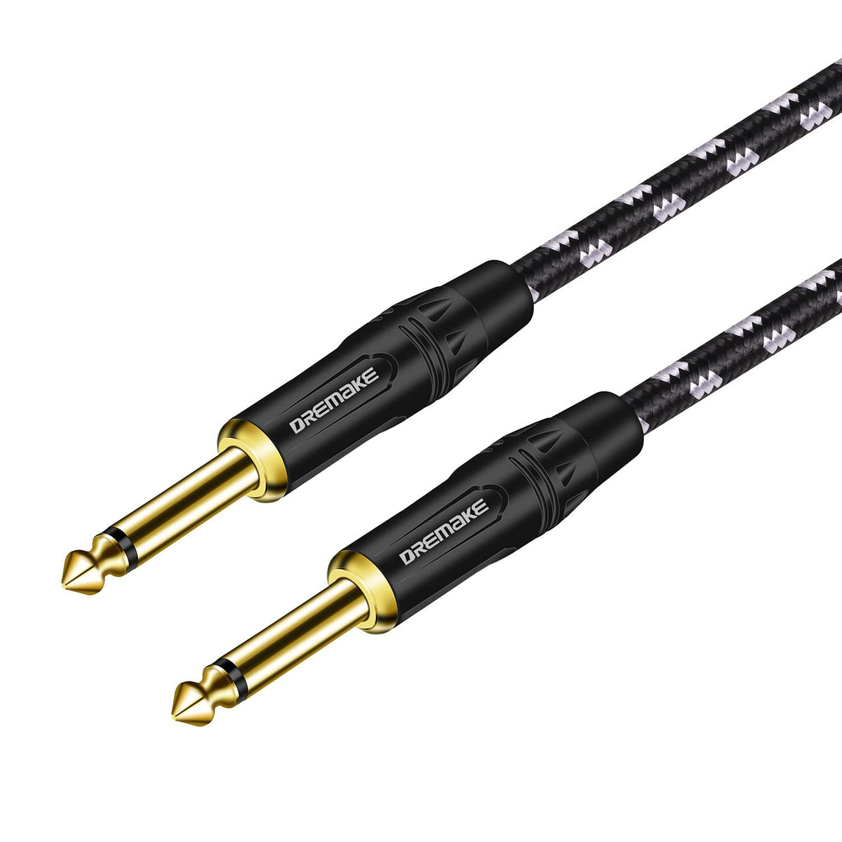 Dremake Jack 6.35Mm Ts 1/4 Inch Male To 1/4 Inch Male Guitar Cable 6.35Mm Quarter Inch Audio Guitar Instrument Speaker Cord For 