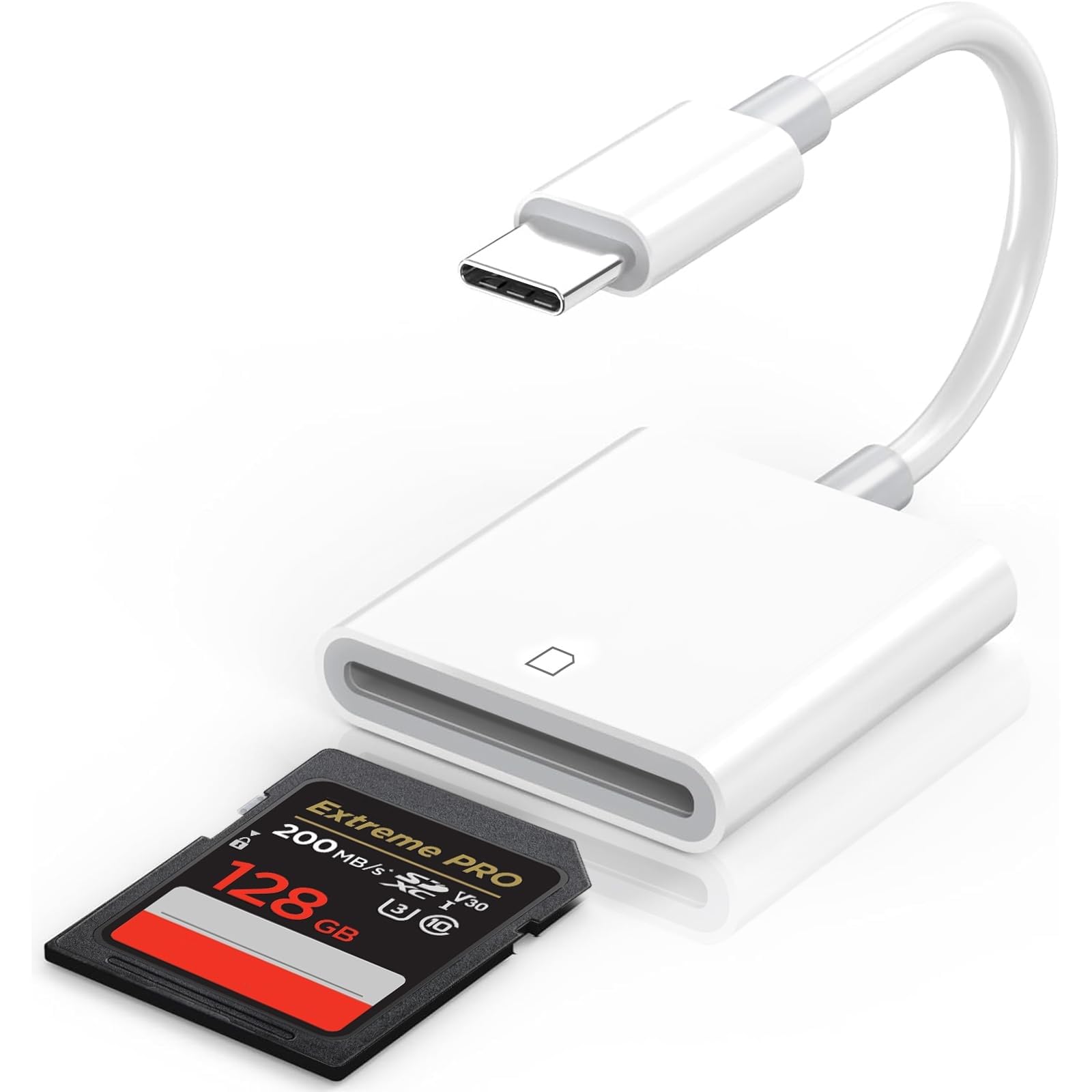 iPhone SD Card Reader USB C, Digital Camera Adapter iPhone 17, Trail Camera SD Card Reader USB C Memory Card Reader for iPhone 1