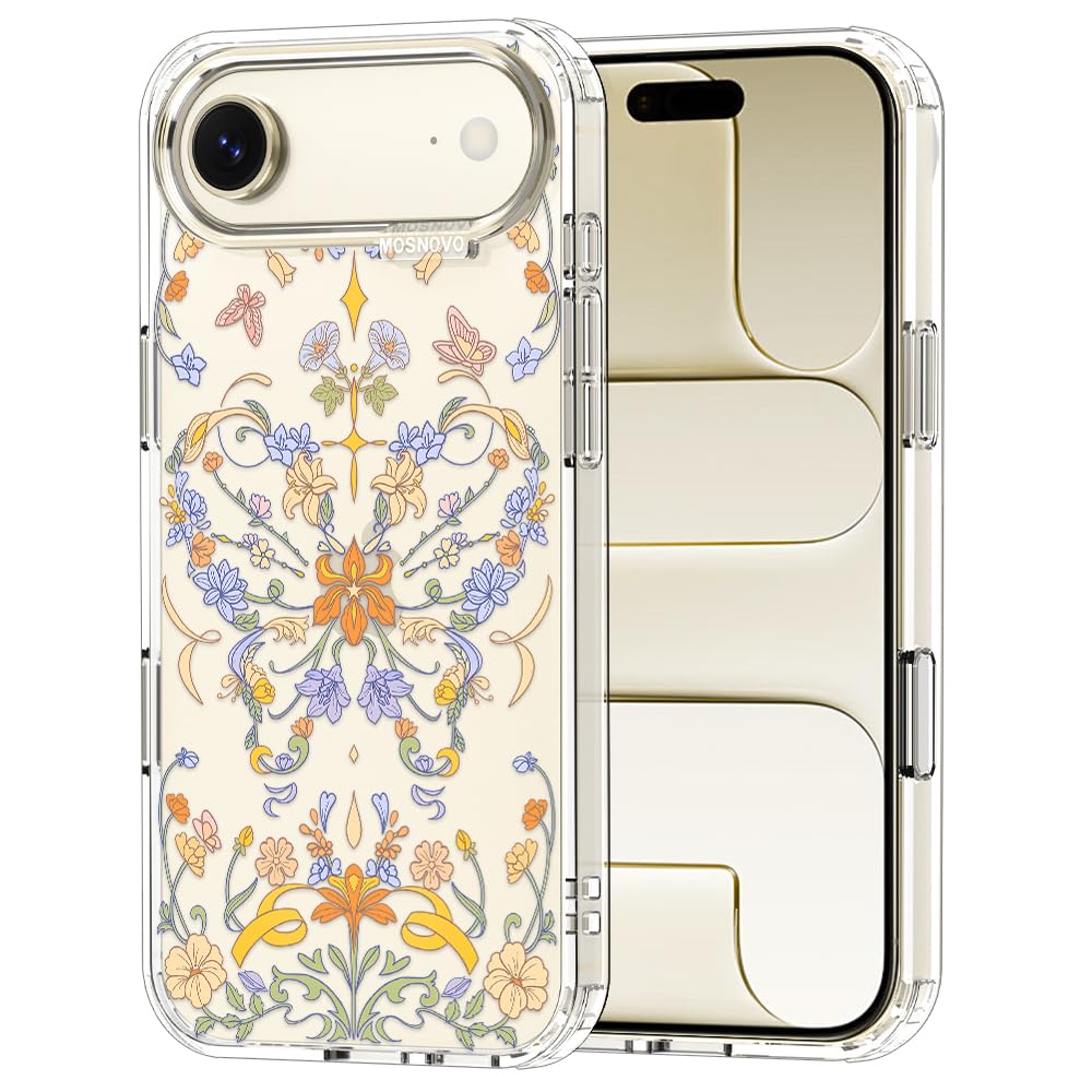 MOSNOVO for iPhone Air Case, Shockproof Military-Grade Protection 6.6ft Drop Tested, Camera Control, Clear Phone Case for iPhone