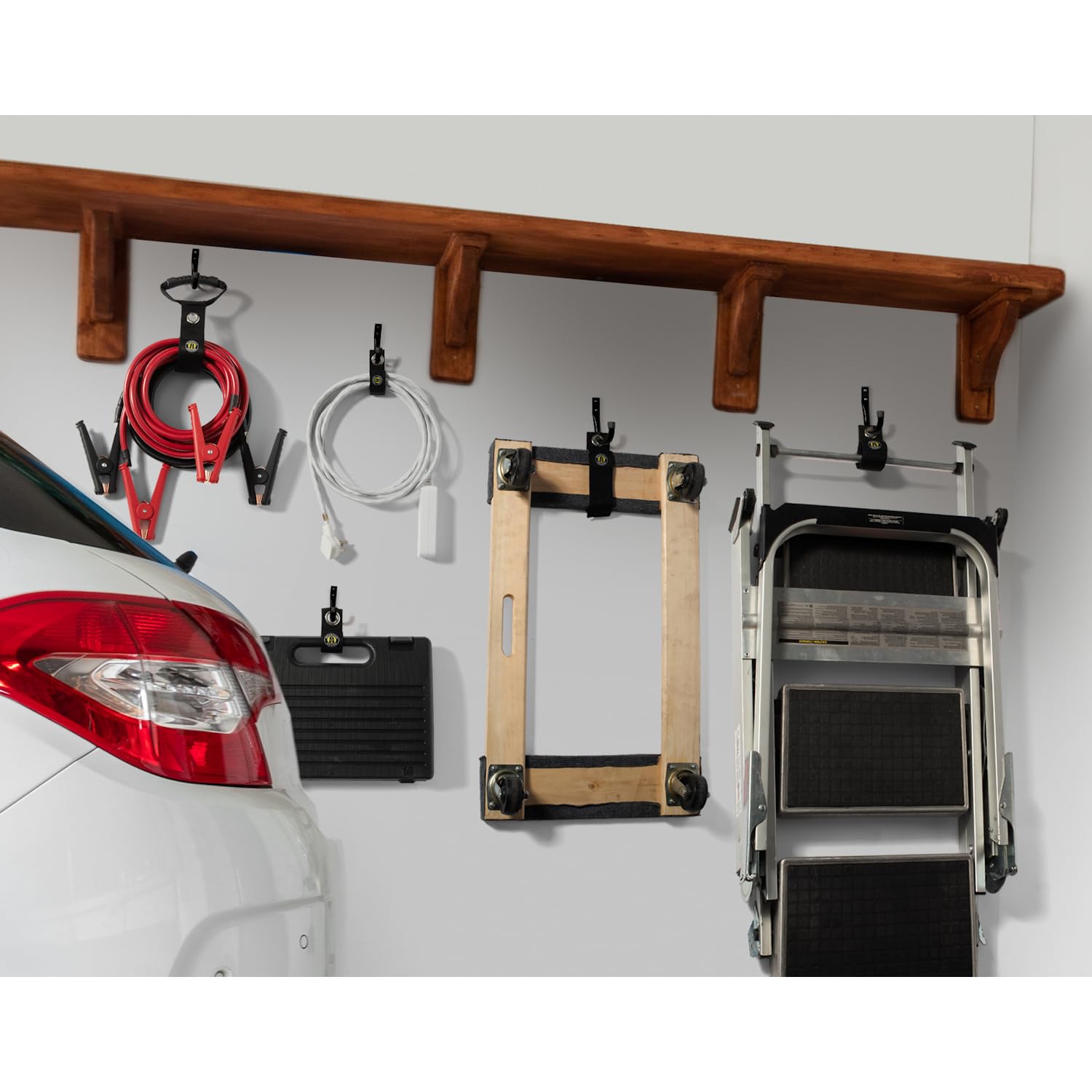 Spartan Power Heavy Duty Storage Straps Assorted 8 Pack, Various Sizes For Garage Organization And Cable Or Hose Storage