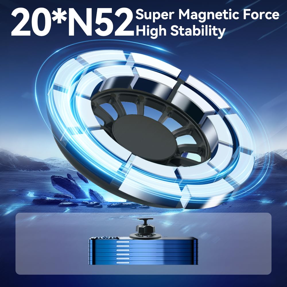 Zchan Fits Magsafe Car Mount For Bmw 5 Series 2017-2023 For Magsafe Car Phone Holder Magnetic For Bmw Phone Mount 5 Series Compa