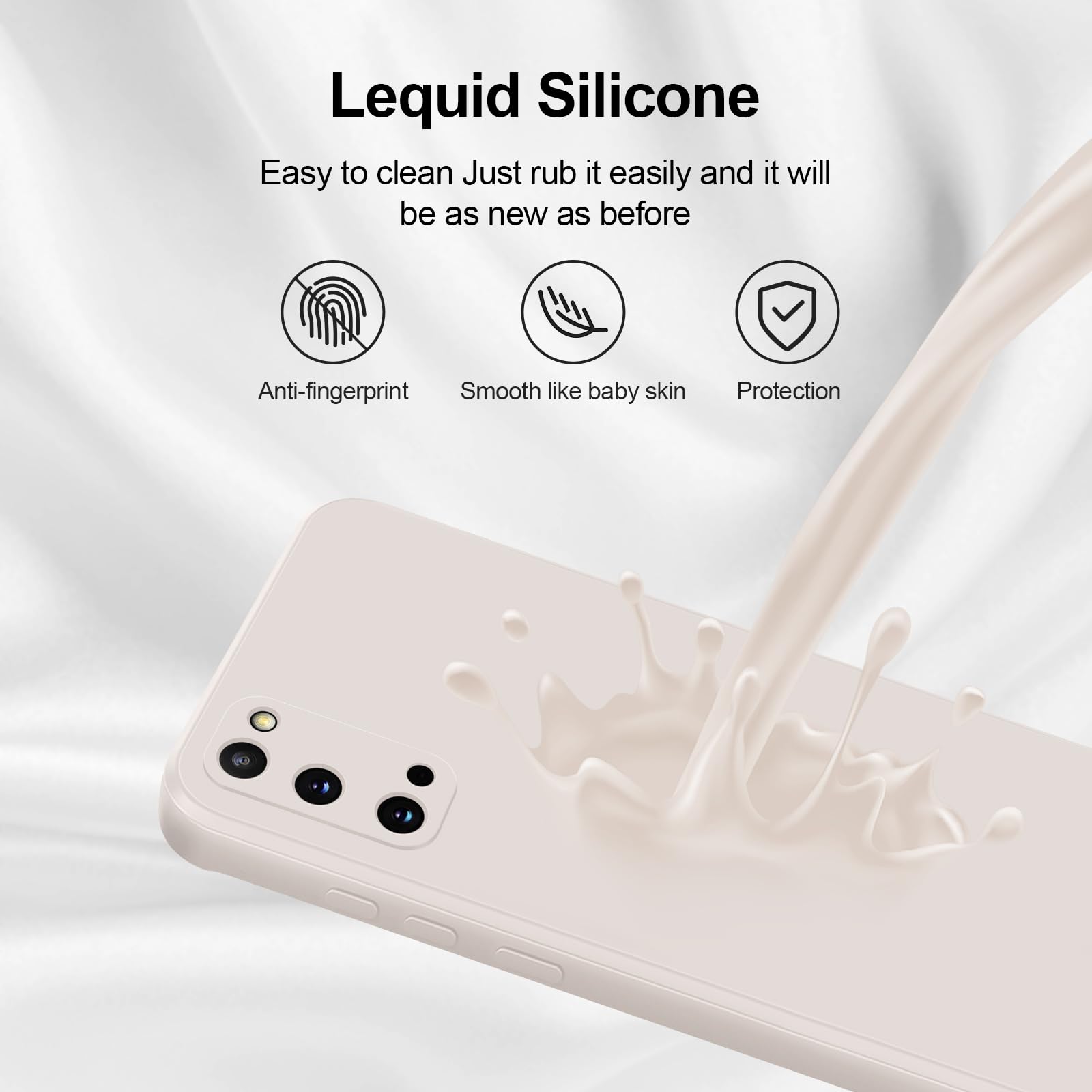 Giiyoon Silicone Case Compatible With Samsung Galaxy S20, Full Body Silky Soft Touch Phone Case With Camera Protection, Shockpro