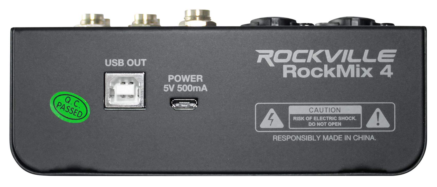 Rockville Rockmix 4 Channel Mic/Instrument Pro Recording Mixer+Usb Interface/Eq
