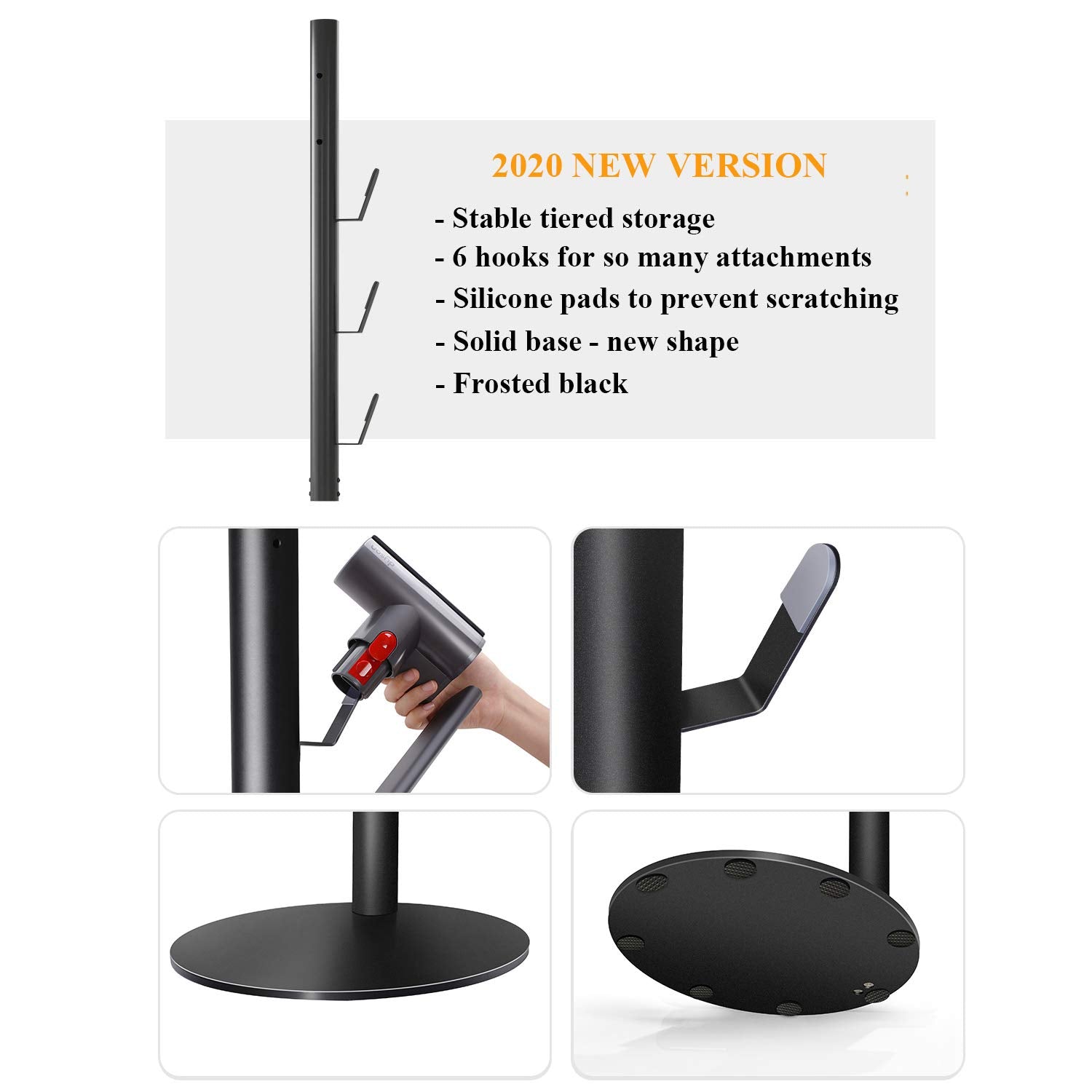 Xigoo Storage Stand Holder Compatible With V15 Detect V11 V10 V8 V7 V6 Cordless Vacuum Cleaners And Accessary, Floor Docking Sta