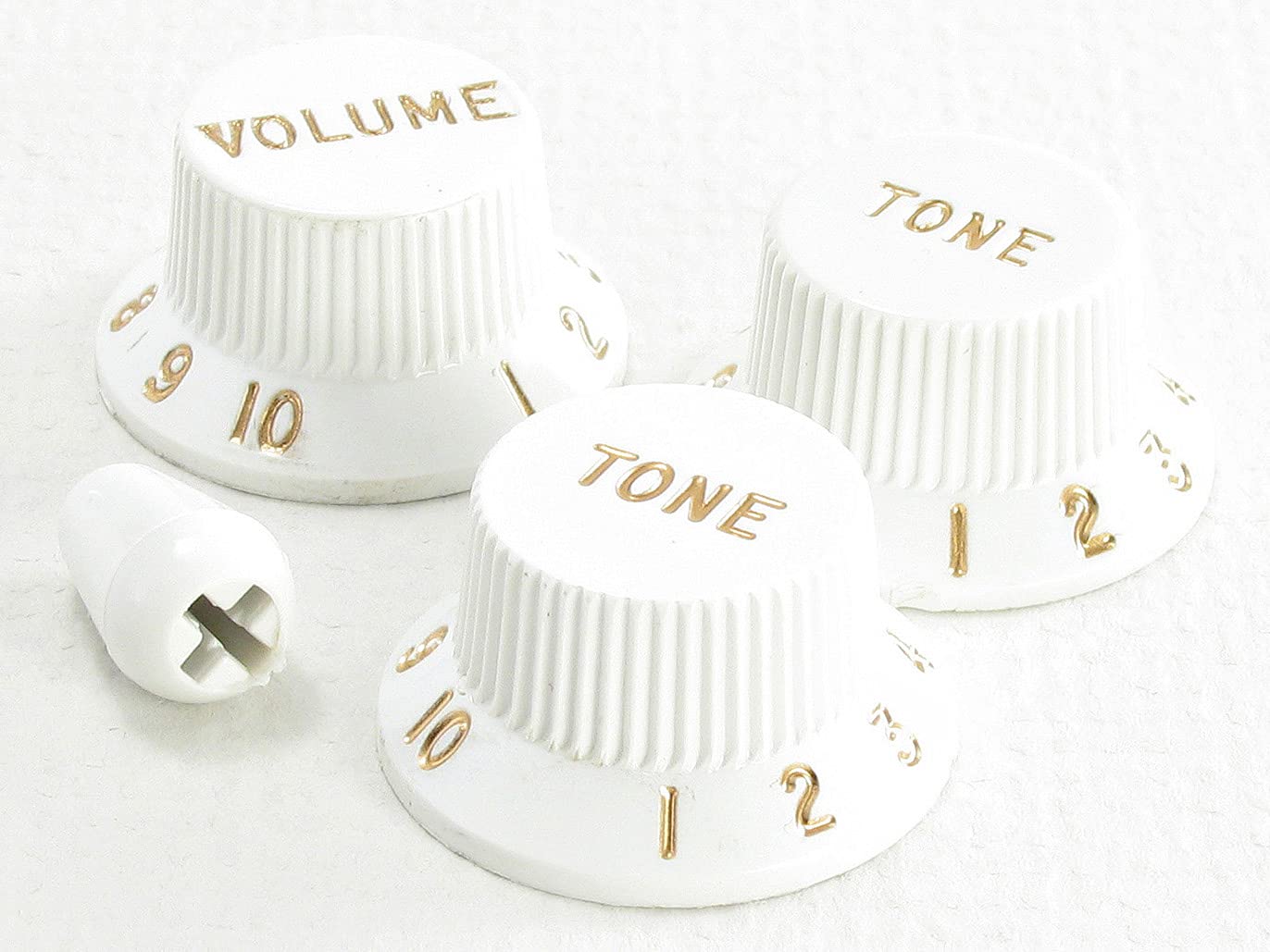 Toneshaper Fender Knob Set, Strat, White