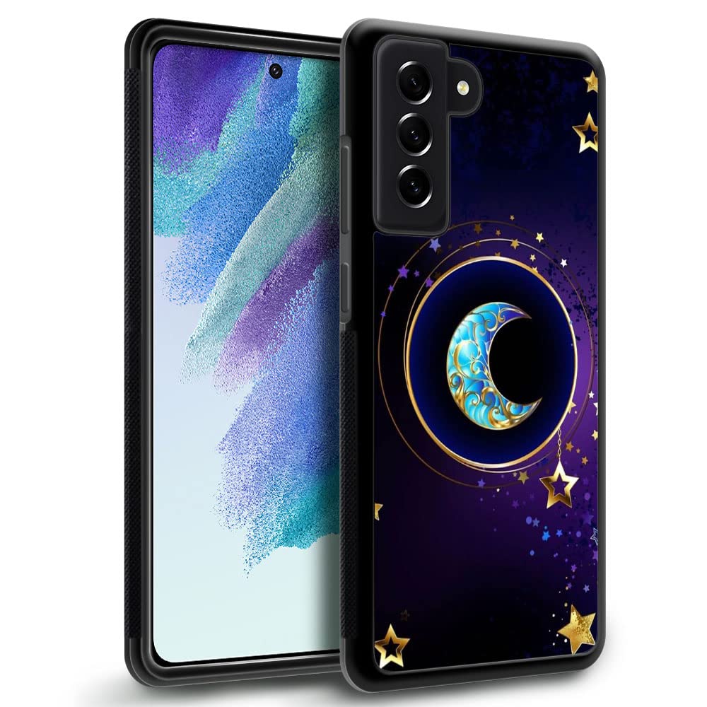 ZHEGAILIAN Samsung Galaxy S23+ Phone Case Moon Star Mandala Non-Slip Shockproof TPU PC Cover 6.6 inch