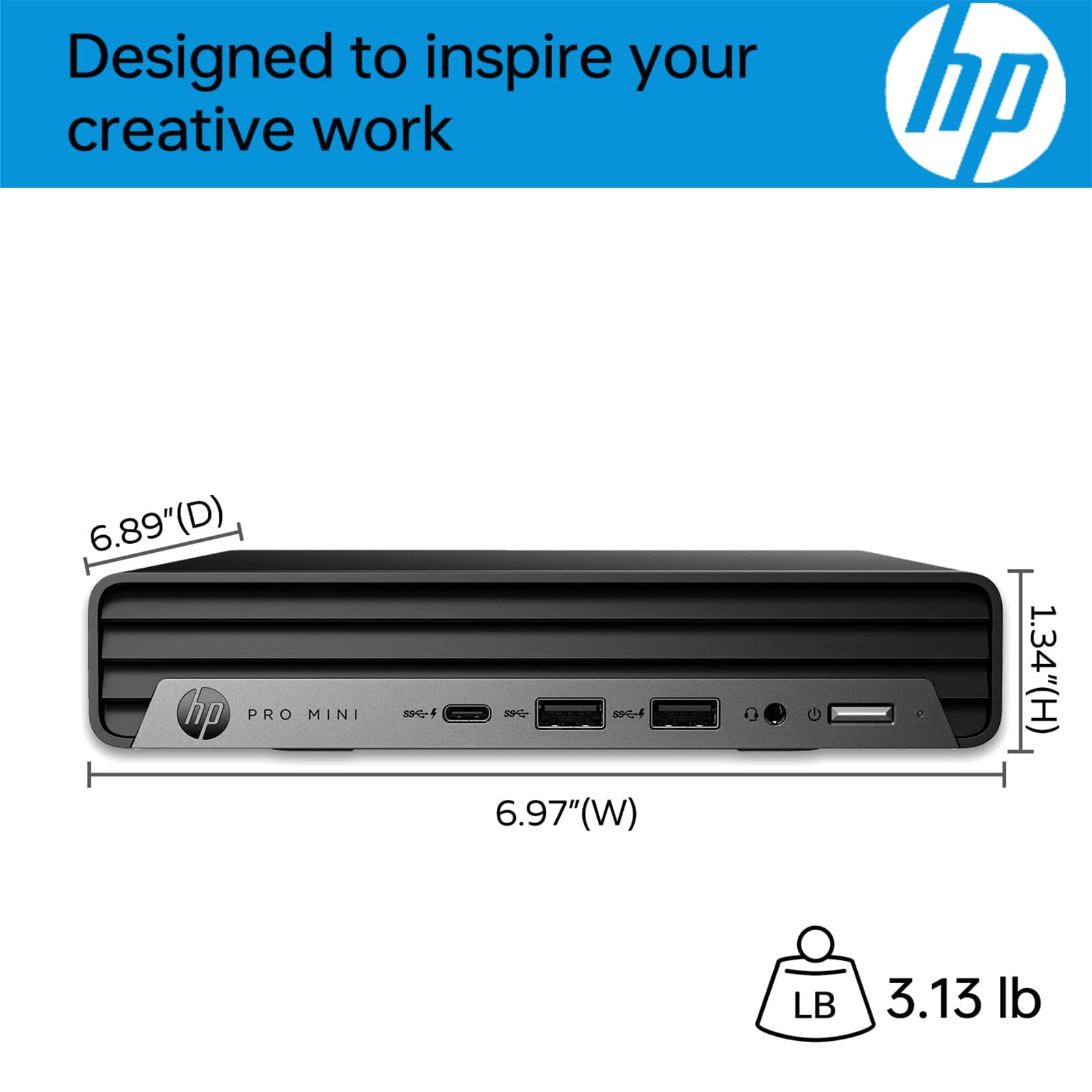 Hp 2025 Pro 400 G9 Mini Desktop Computer, Intel Cpu, 64Gb Ddr5 Ram, 1Tb Pcie Ssd, Triple 4K Display Support, Usb C, Ultra Quiet