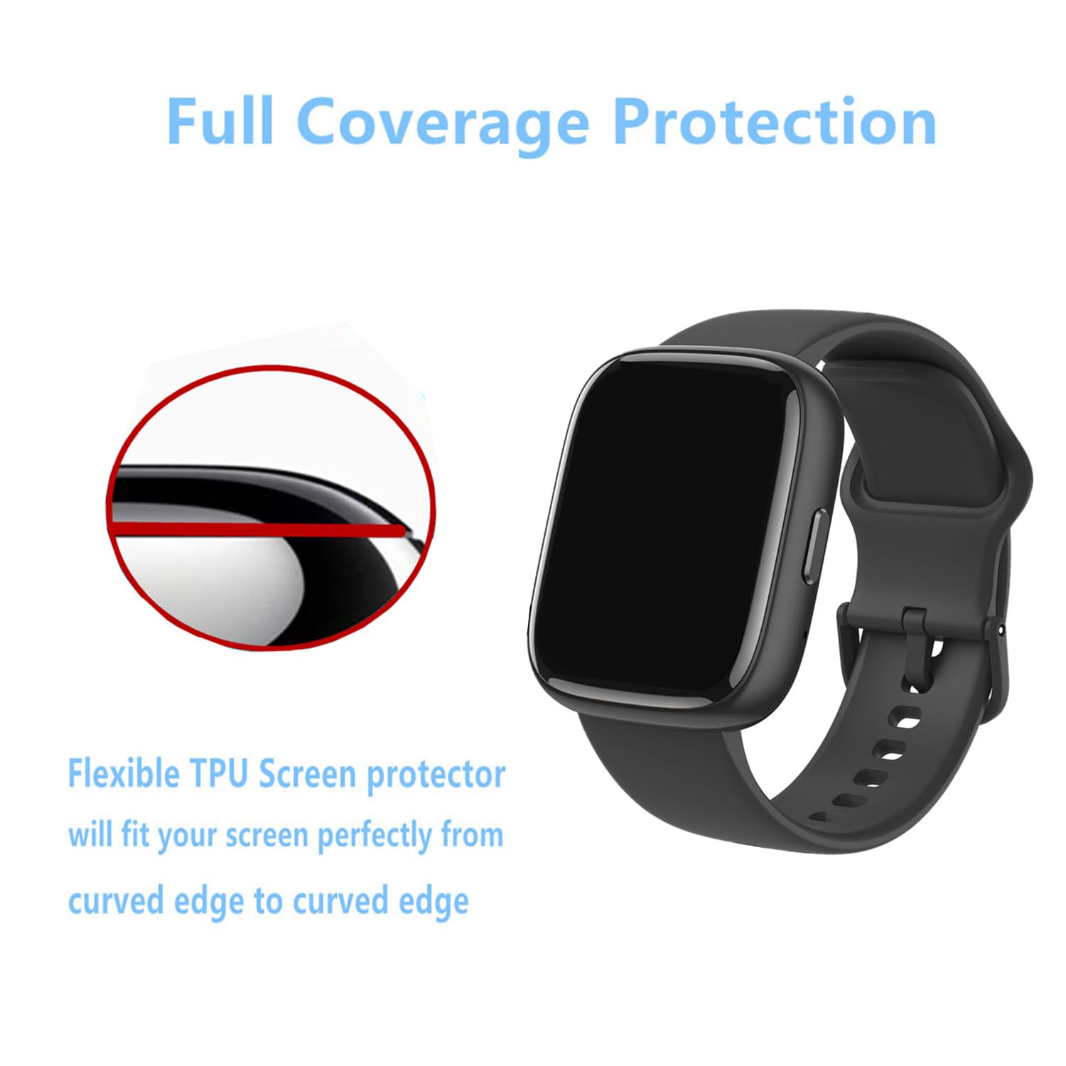 Aemus Screen Protector For Idw25 / Idw26 Smart Watch 1.83'' (6 Pack) Clear Tpu Soft Film, Compatible For Keeponfit, Toobur Idw28