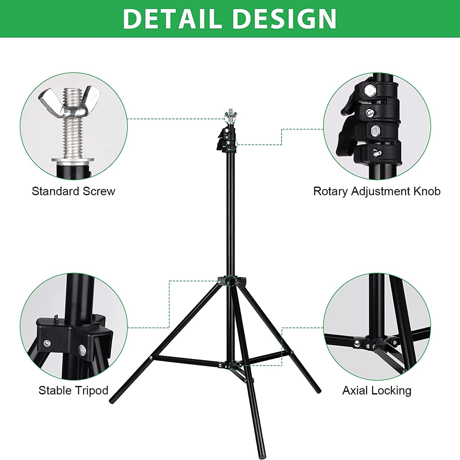 Fotocreat Backdrop Stand Kit 8.5X10Ft,Adjustable Photo Video Studio Background Stand Backdrop Support System For Wedding Parties