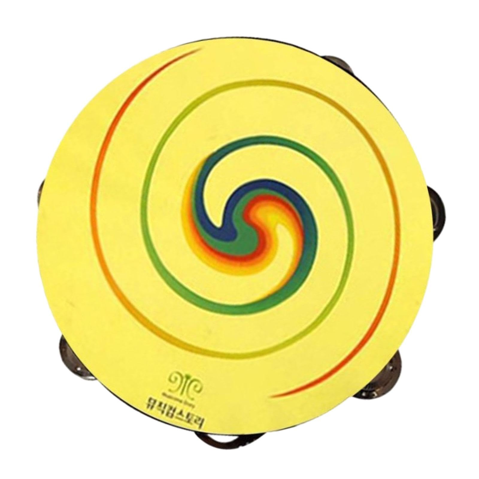 ENAKSHI Tambourine 7.87 Rhythm Hand Held Drum Bell for Music Classroom KTV Concert|Toys & Hobbies | Educational | Music & Art