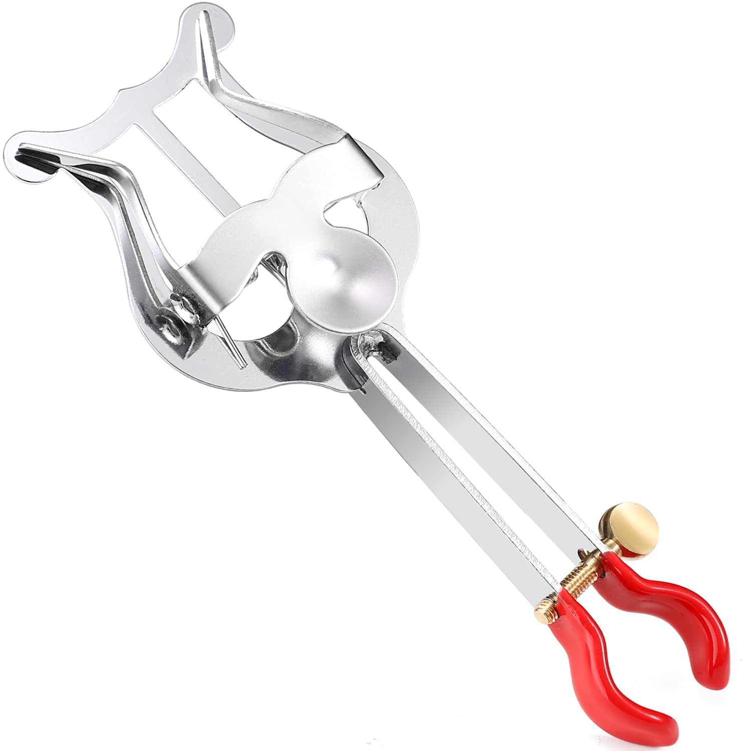 Facmogu Trumpet Lyre Instrument Accessories, Lightweight Trumpet Lyre Sheet Music Clip Marching Music Clip Silver Lyre For Trump