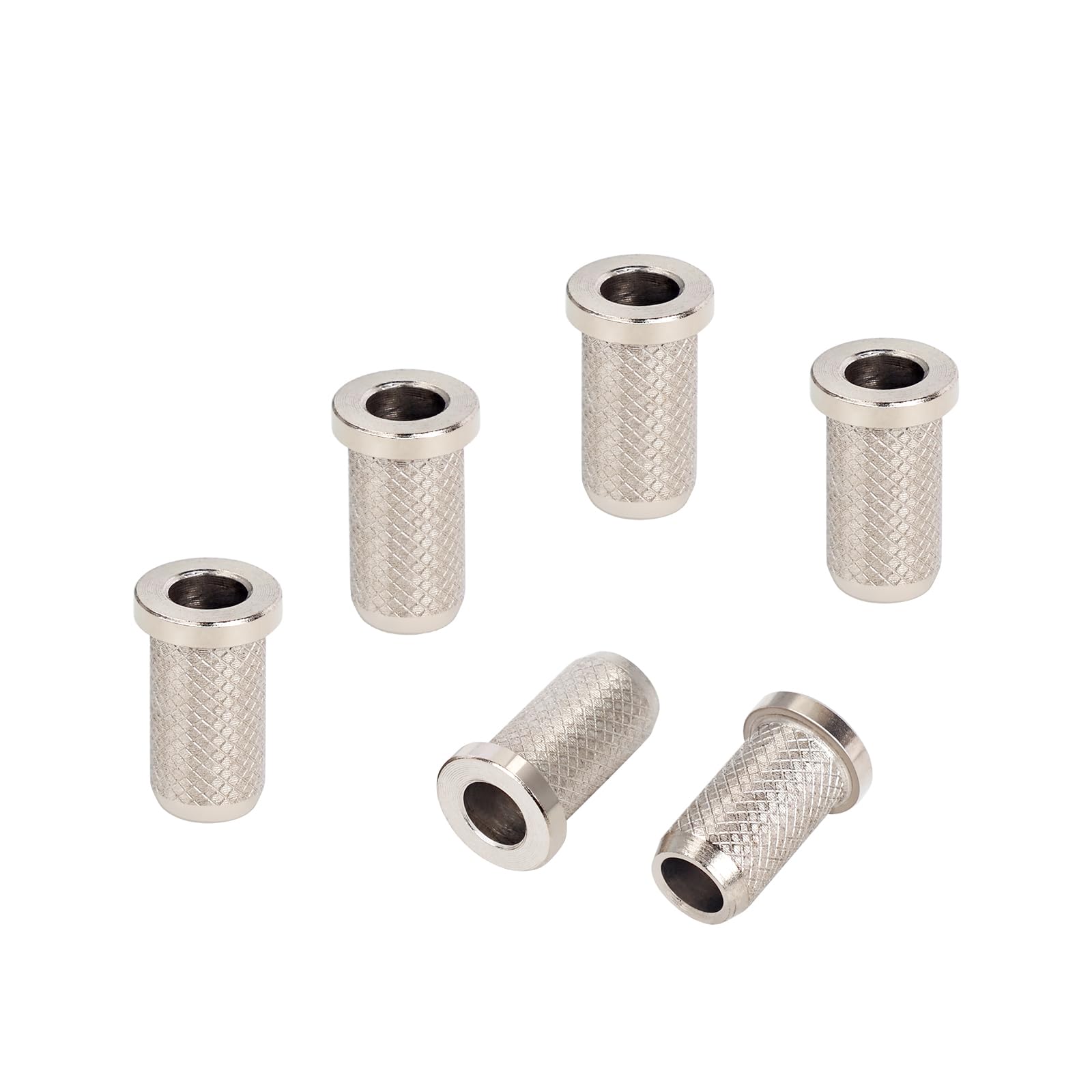 Banworks Guitar String Mounting Ferrules 4Mm (5/32) String Through Body Ferrule For Electric Guitars Pack Of 6 Jt/Cxk-03 Chrome