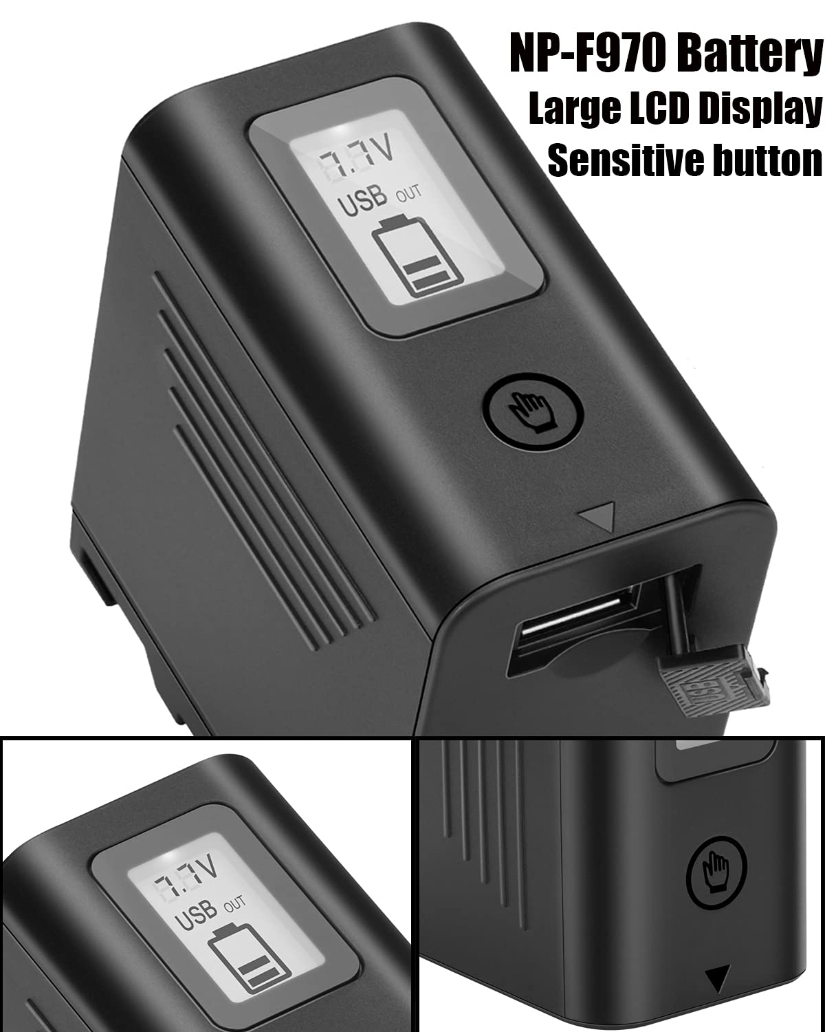 Jyjzpb 2 Pack Np F970 Replace Battery For Sony Np F970 Np F960 Np F950 Np F930 Np F550 Np F530 Np F570 Battery And Sony Handycam