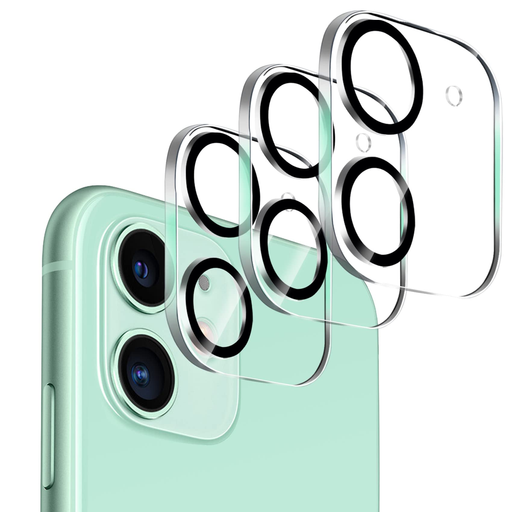 Dengduoduo ?3 Pack? Camera Lens Protector For Iphone 11 & Iphone 12 Mini, Ultra Hd, Tempered Glass, 9H Hardness, Anti Scratch, C
