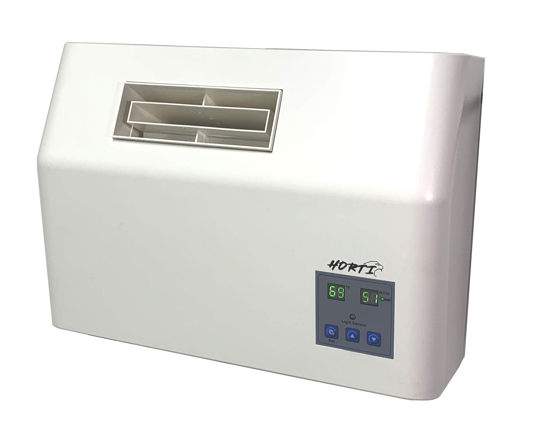 Horticat U80Pro Ultrasonic Mist 80 Pint Per Day Direct Connect Water Line Commercial Humidifier with Day/Night Modes, Humidistat