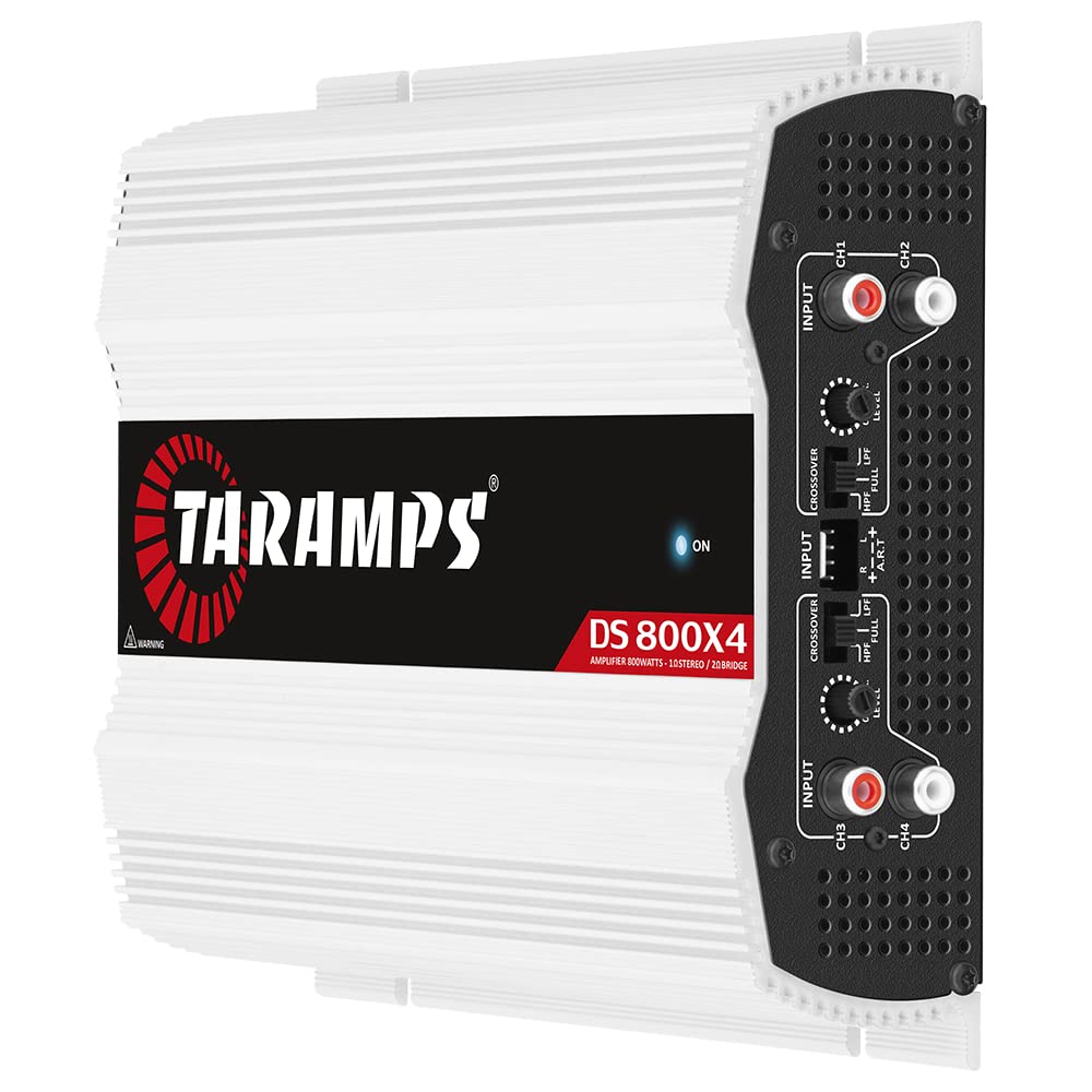 Taramps Ds 800X4 1 Ohm 800 Watts Rms 4 Channel 200X4 Rms, Class D, Full Range, Crossover High / Low Pass Fixed, Bridgedable Car