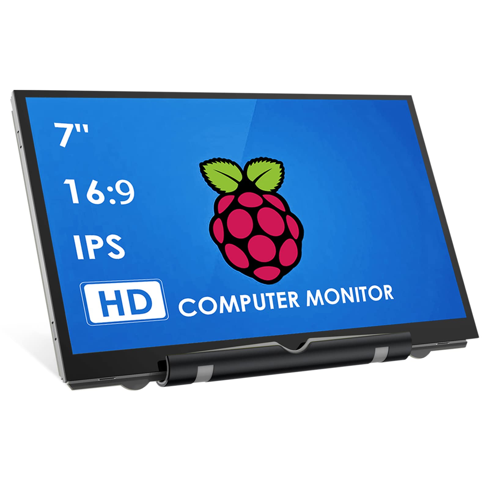 Hmtech 7 Inch Raspberry Pi Screen 800X480 Hdmi Portable Monitor Ips Lcd Display For 4/3/2/Zero/B/B+ Win11/10/8/7 (Non Touch)