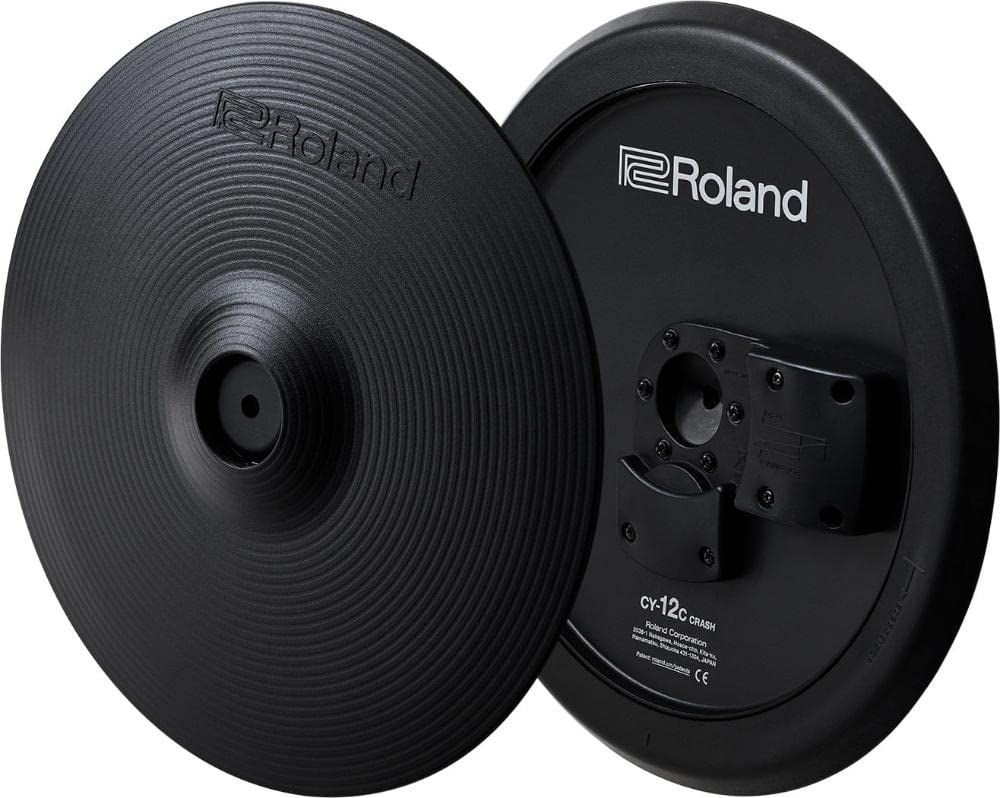 Roland Cy 12C Electric Drum Crash V Cymbal, 12 Inch, Black