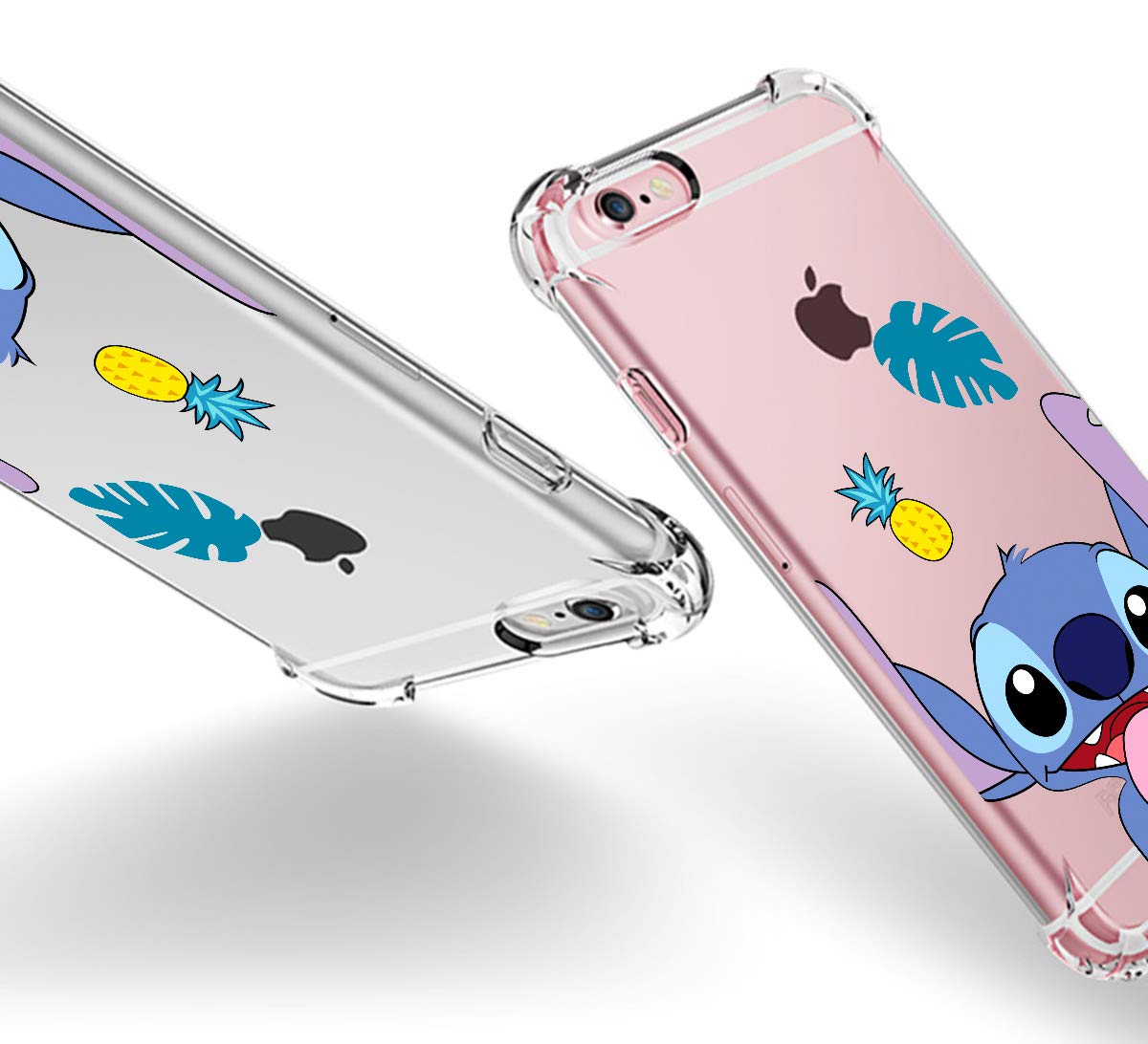 Stsnano Case For Ipod Touch 5/6/7 Fashion Cute Cartoon Soft Tpu Silicone Cover, Love Stch Design Fun Clear Funny Protective Skin