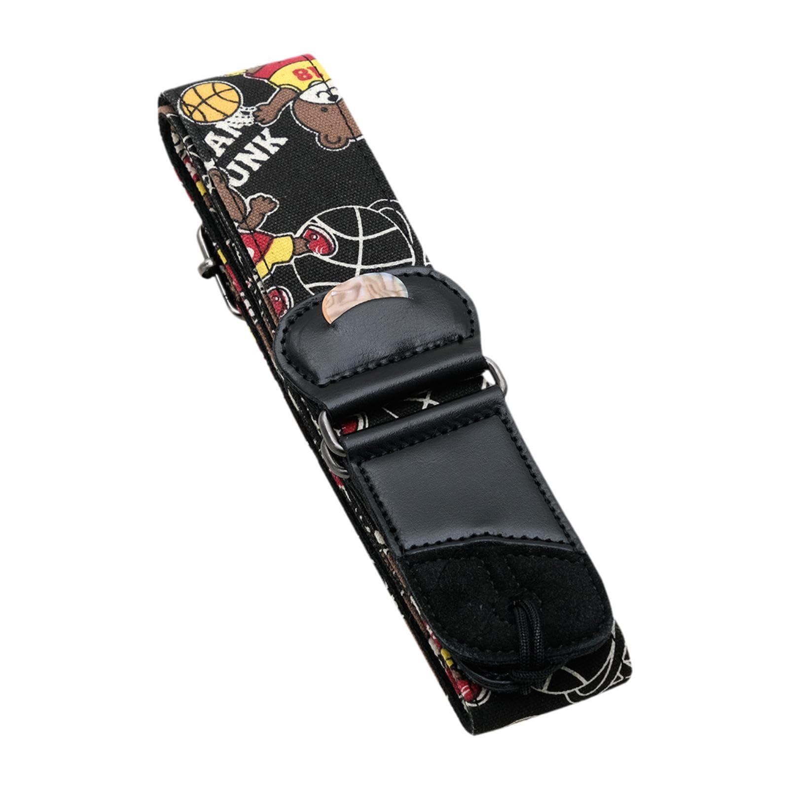 CALANDIS?Acoustic Guitar Strap with 2 Guitar Picks and Lanyard for Player Enthusiasts basketball | Straps | Parts & Accessories 