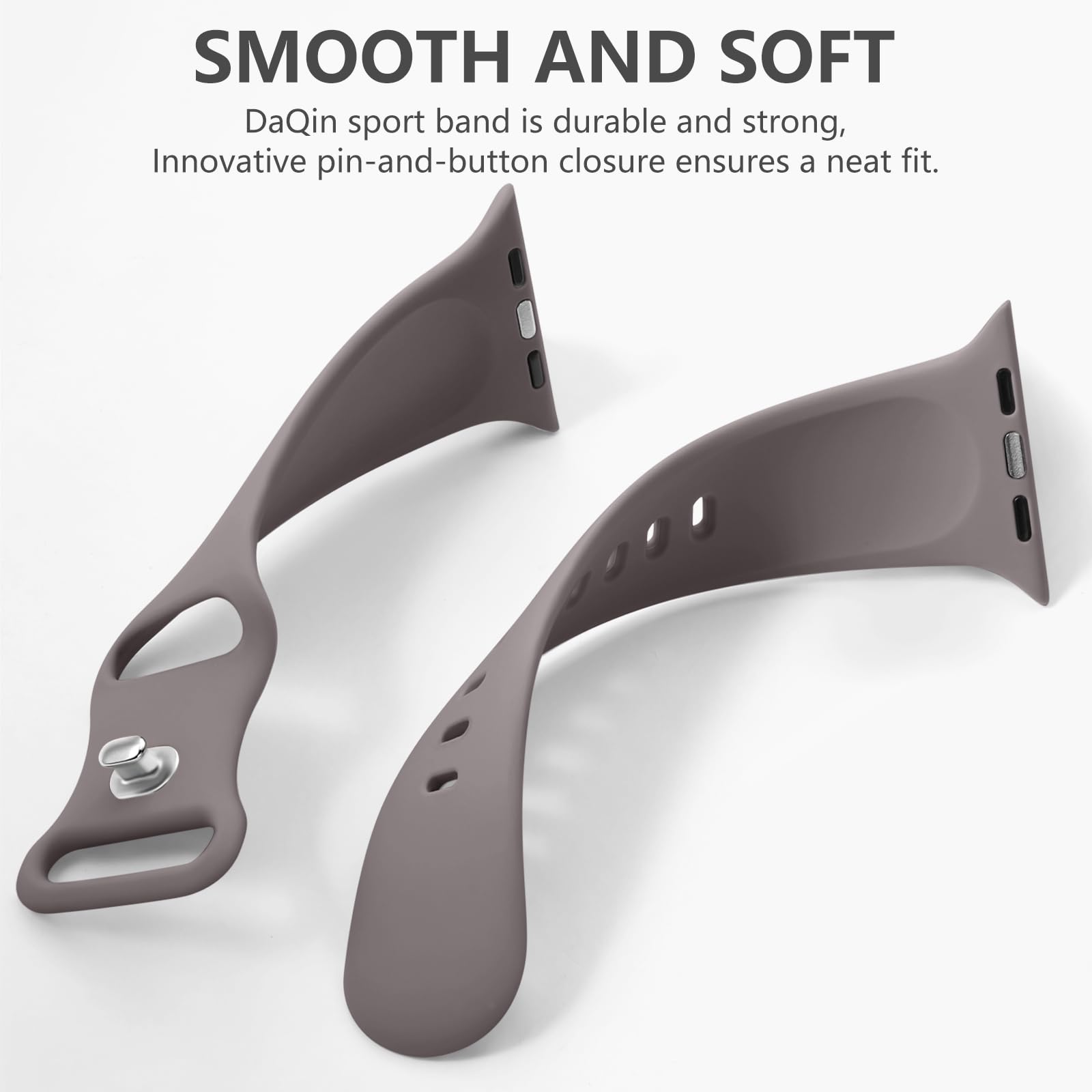 Daqin Sport Band Compatible With Apple Watch Band 38Mm 40Mm 41Mm 42Mm 44Mm 45Mm 46Mm 49Mm Women, Soft Silicone Waterproof Strap