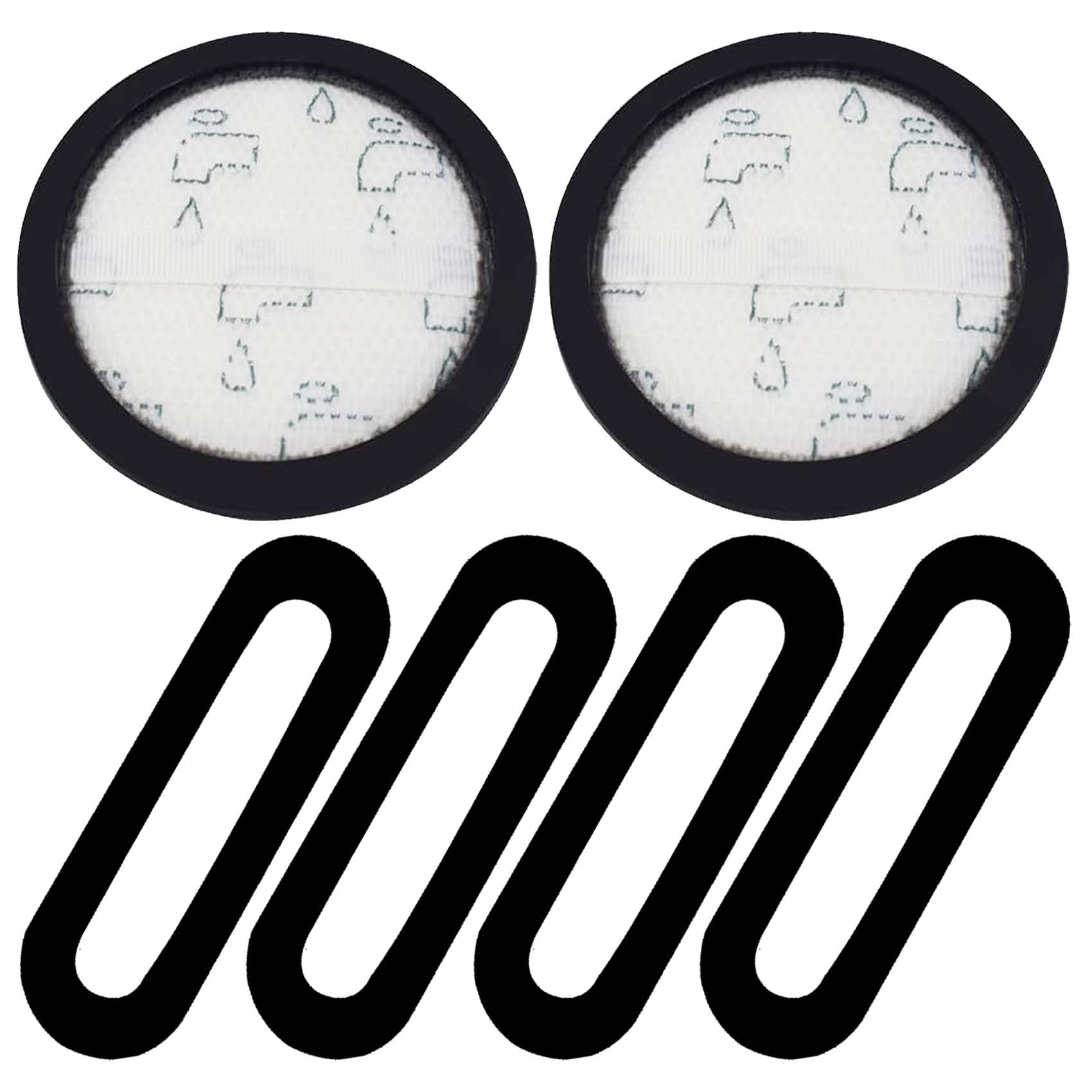 Vacuum Replacement Filter Kit For Eureka Nec180 Nec480 Nec185 Nec186 Nec190 Nec380 Vacuum Cleaner Part Accessory, 2 Pre Filters