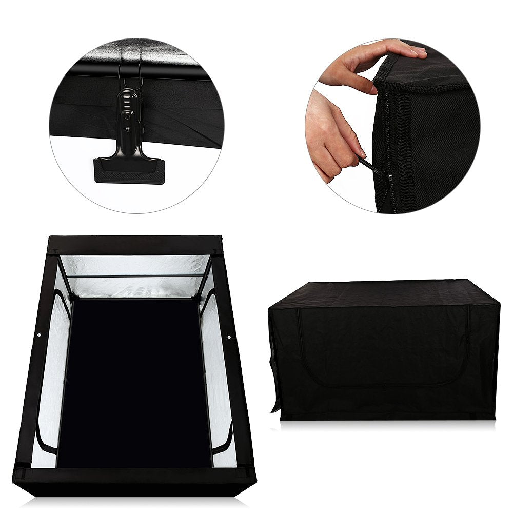 Professional Photo Light Box Photography Studio Dimmable Led Large Shooting Tent Cube 47X39X78Inch Video Continuous Lighting Lig