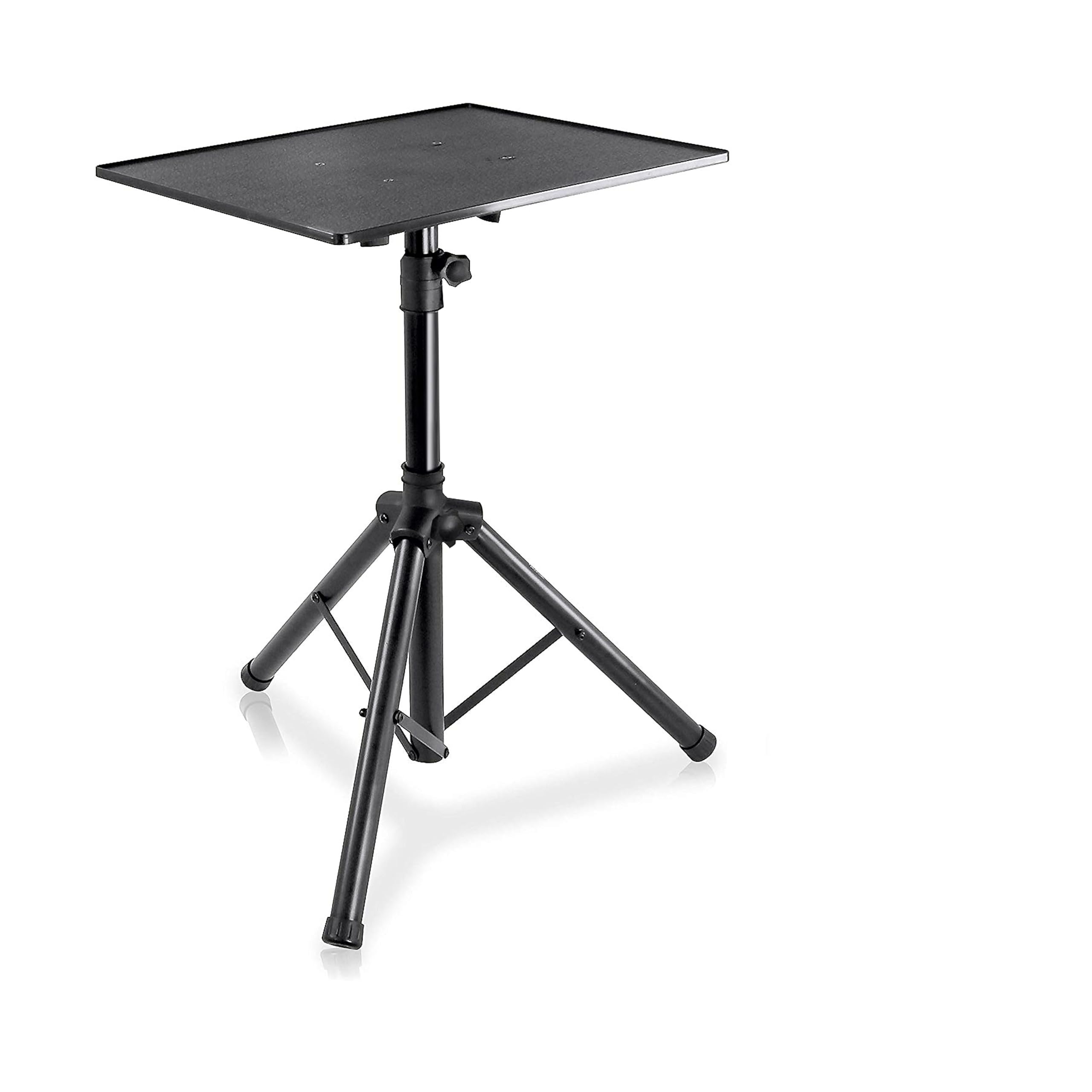 PYLE-PRO DJ Laptop, Projector Stand- Computer DJ Equipment Studio Stand Mount Holder, Height Adjustable, 27.55    to 47.24   , G