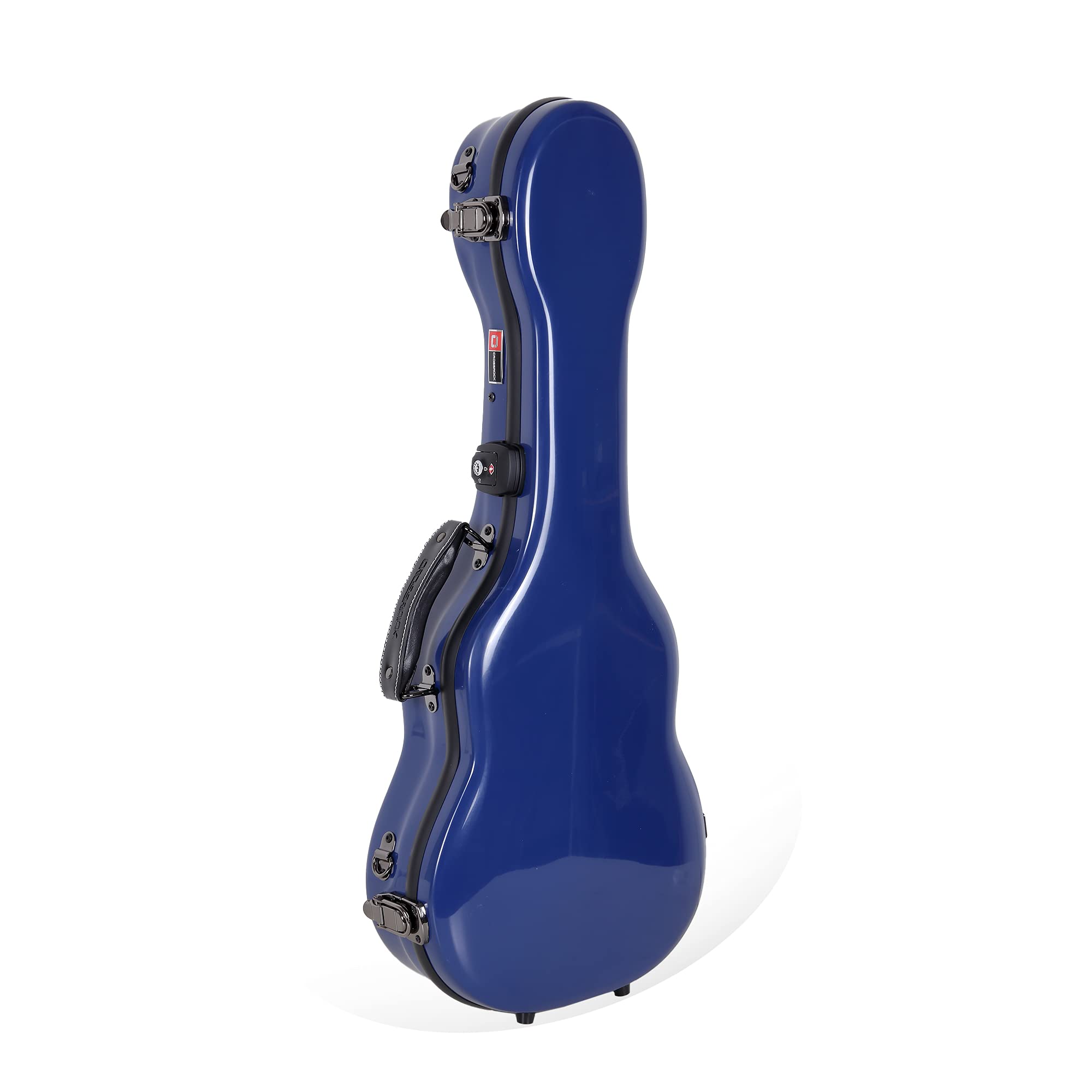 Crossrock Deluxe Fiberglass Tenor Ukulele Case with TSA Lock, Navy Blue (CRF2020TUNVBL)