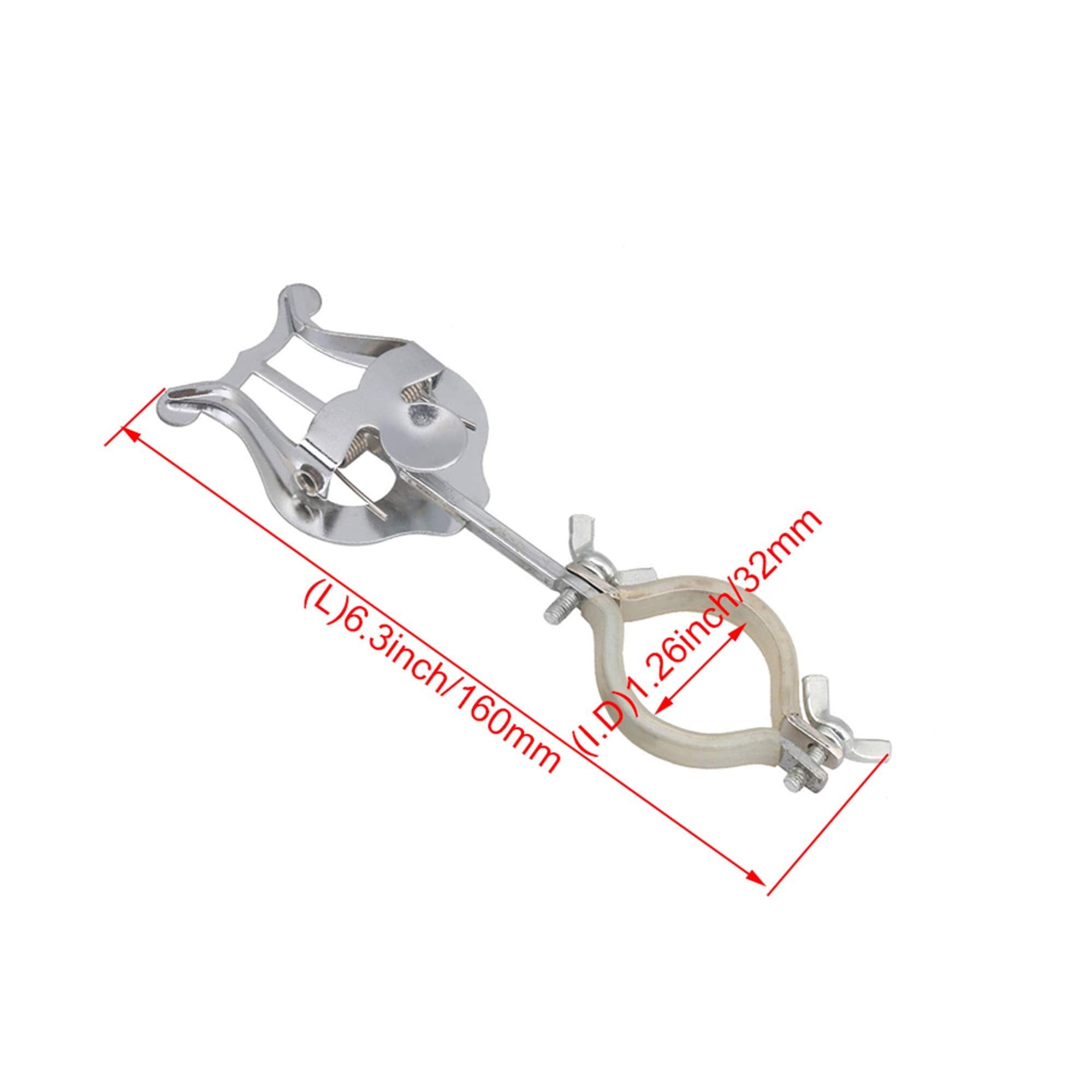 Yibuy 6.02Inch Clarinet Sheet Music Clip Clarinet Lyre Music Clip Music Book Clip Clarinet Music Holder Music Book Clip For Prac