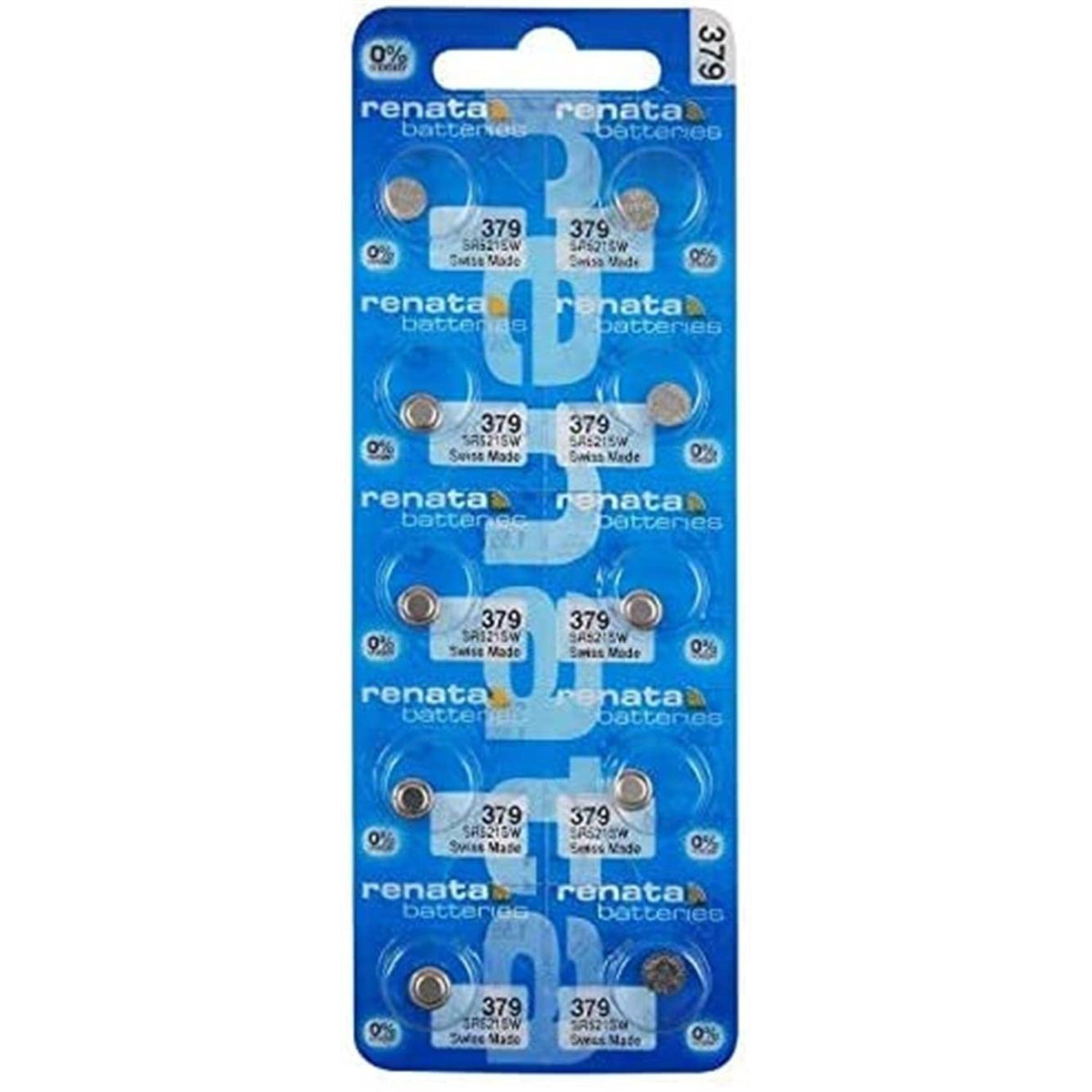 Renata 10 Watch Batteries: 379 (Sr521Sw)