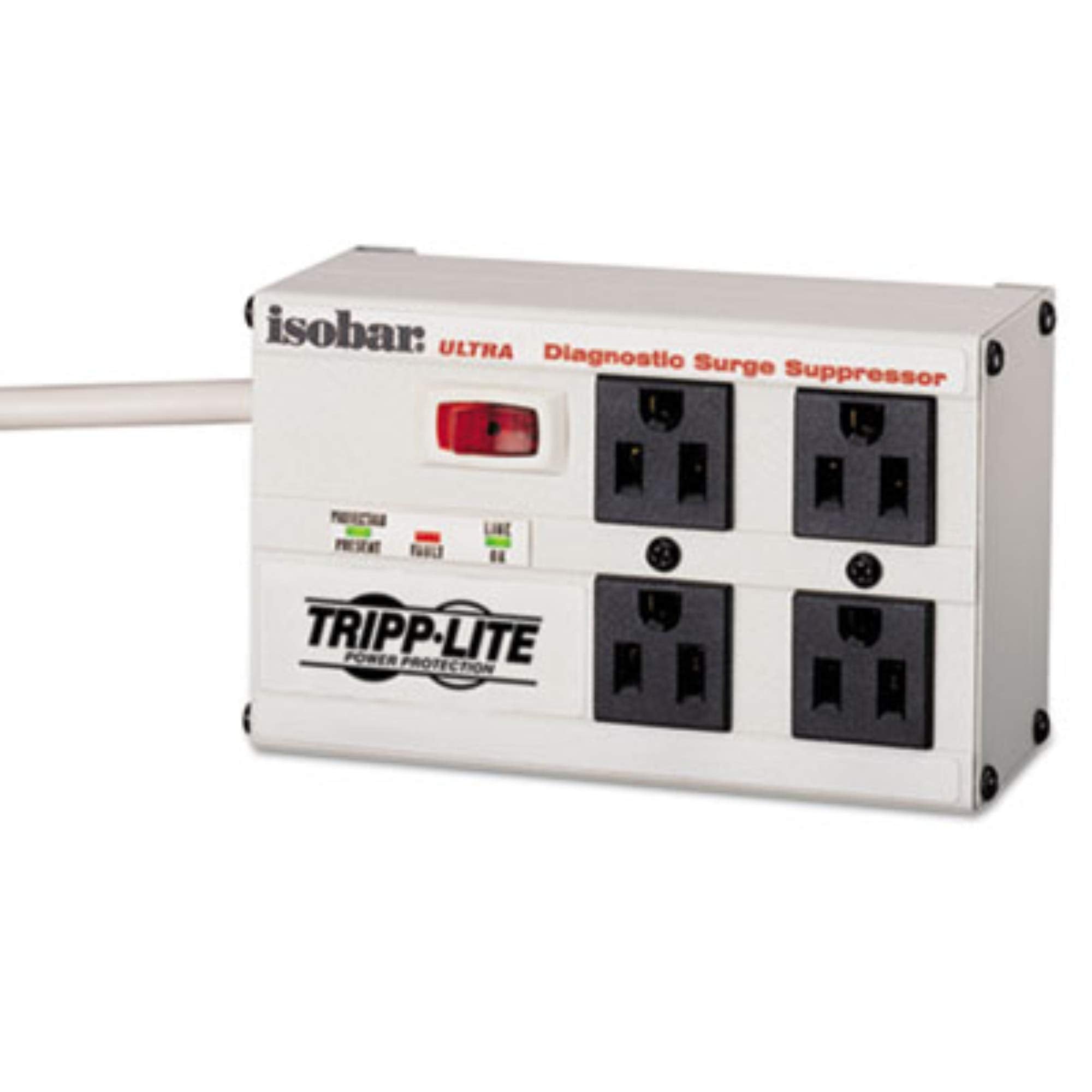 Tripp Lite Isobar Ultra Surge 4 Outlet 6' Cord Metal Housing 3330 Joules