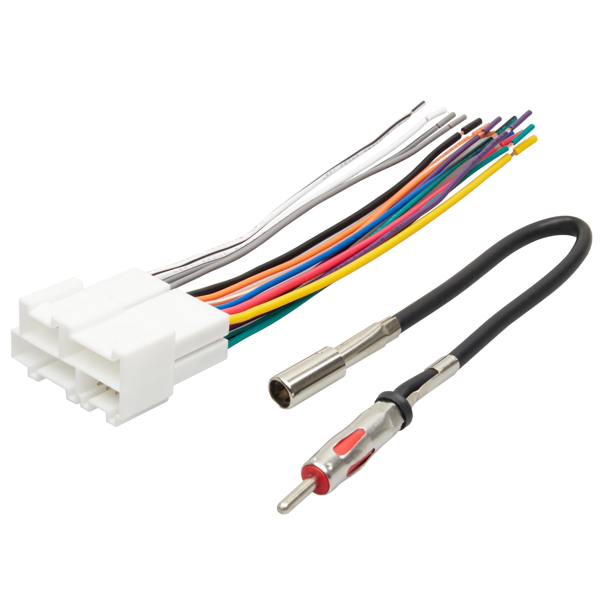 Red Wolf Radio Wiring Harness With Antenna Adapter Plug For 1989 2002 Chevy Gmc Buick Cadillac Aftermarket Stereo Install Connector Kit
