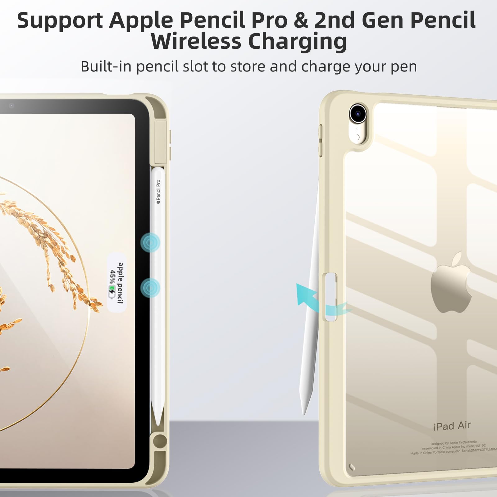 Wenlaty Compatible With Ipad Air 11 Inch Case (M2) 2024, For Ipad Air 6Th/5Th/4Th Generation Case 11/10.9 Inch 2024/2022/2020 Wi