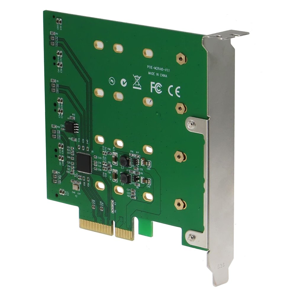 Sedna Se Pcie M2Ssdx4 R Ma Interface Cards/Adapter M.2 Internal   Accessory (Pcie, M.2, Pcie 2.0, Black, Green, Box, 6 Gb/S)
