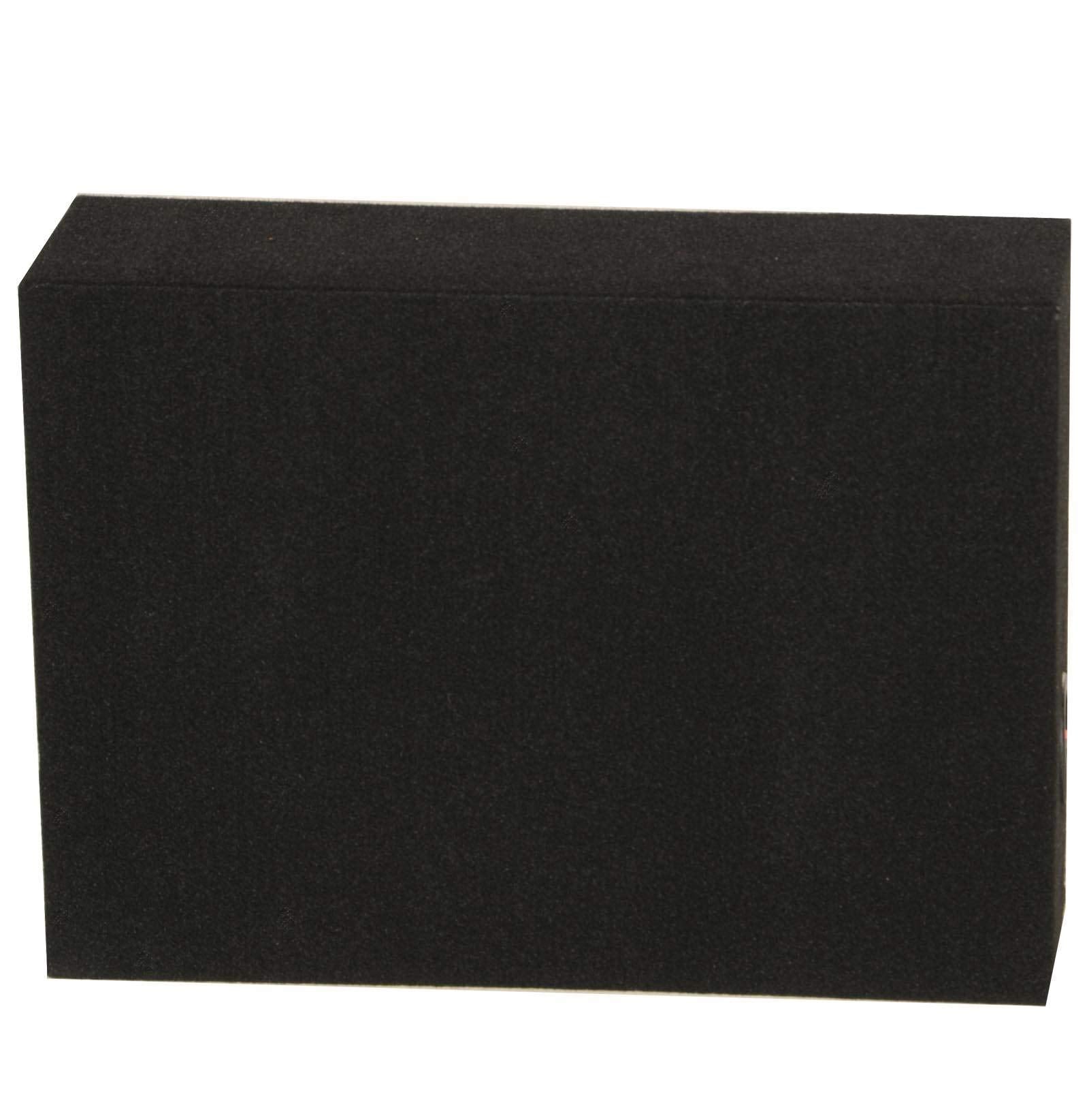 Q Power Shallow Single 12 inch Sealed Truck Subwoofer Box QSHALLOW12SINGLE Charcoal Gray 18.25 x 13.25 x 5.25