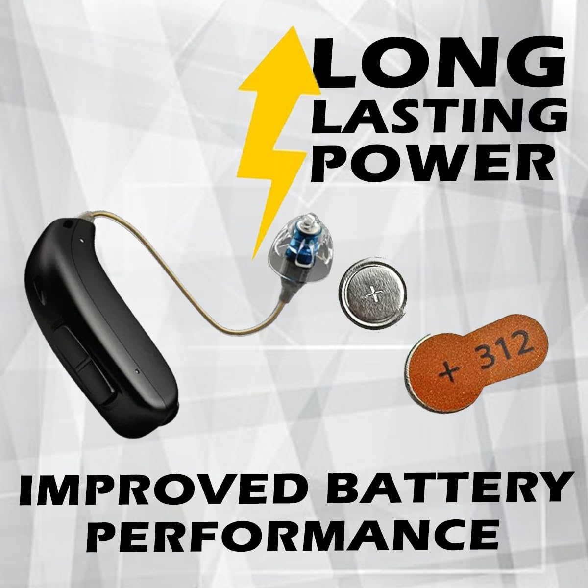 Zenipower Hearing Aid Batteries, Size 312 (60 Batteries)