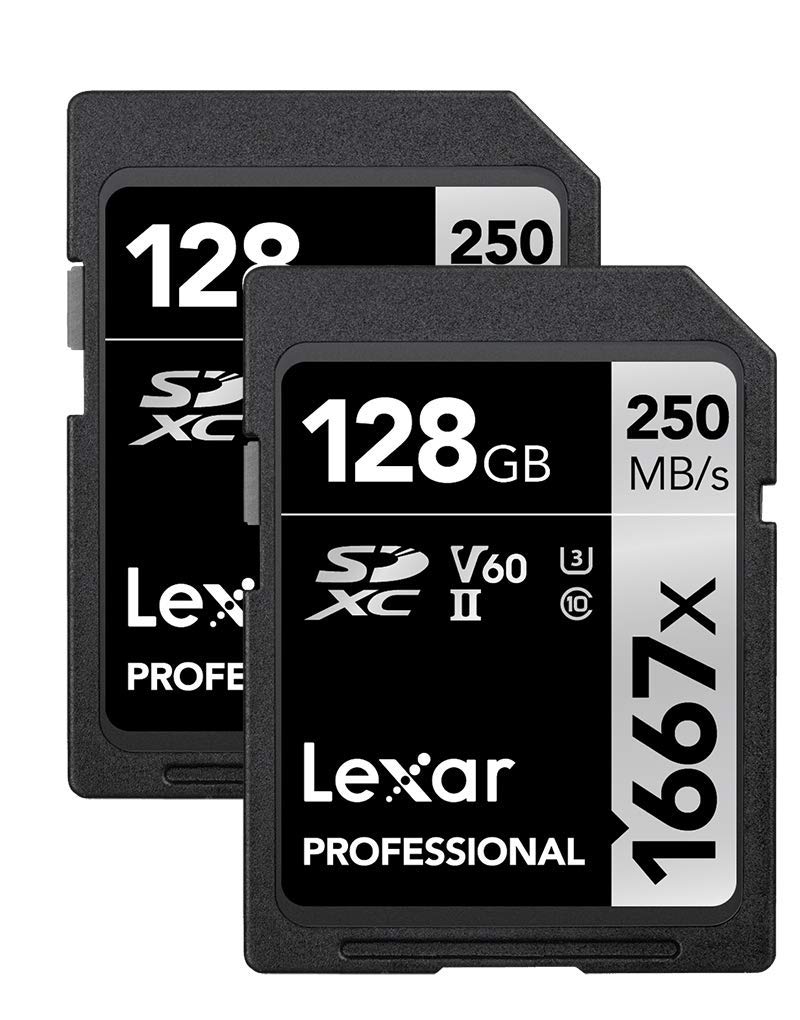 Lexar Professional 1667X 128Gb (2-Pack) Sdxc Uhs-Ii Cards Up To 250Mbs Read For Professional Photographer Videographer Enthusias